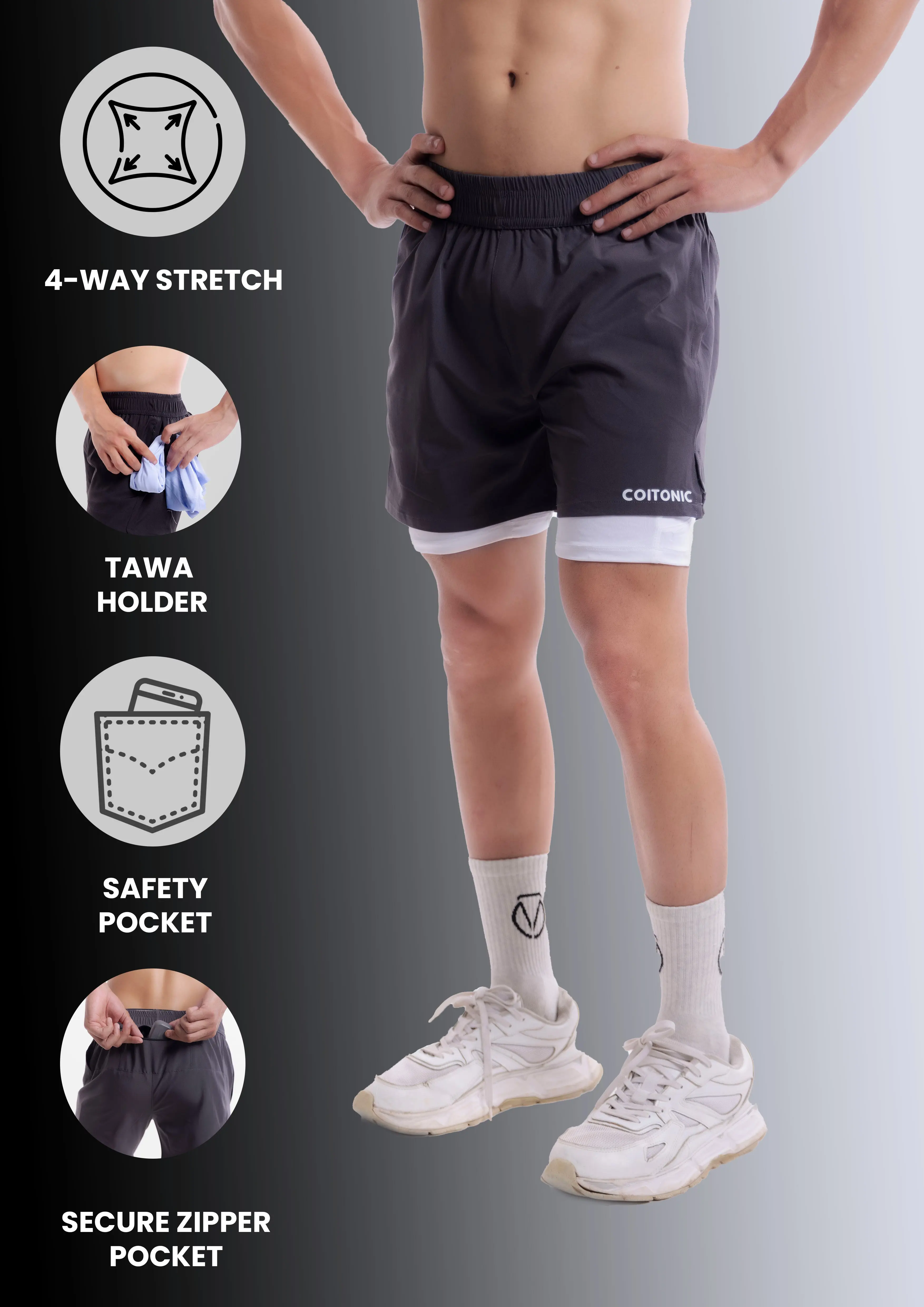 2 in 1 Sprint Core Shorts - Image 12