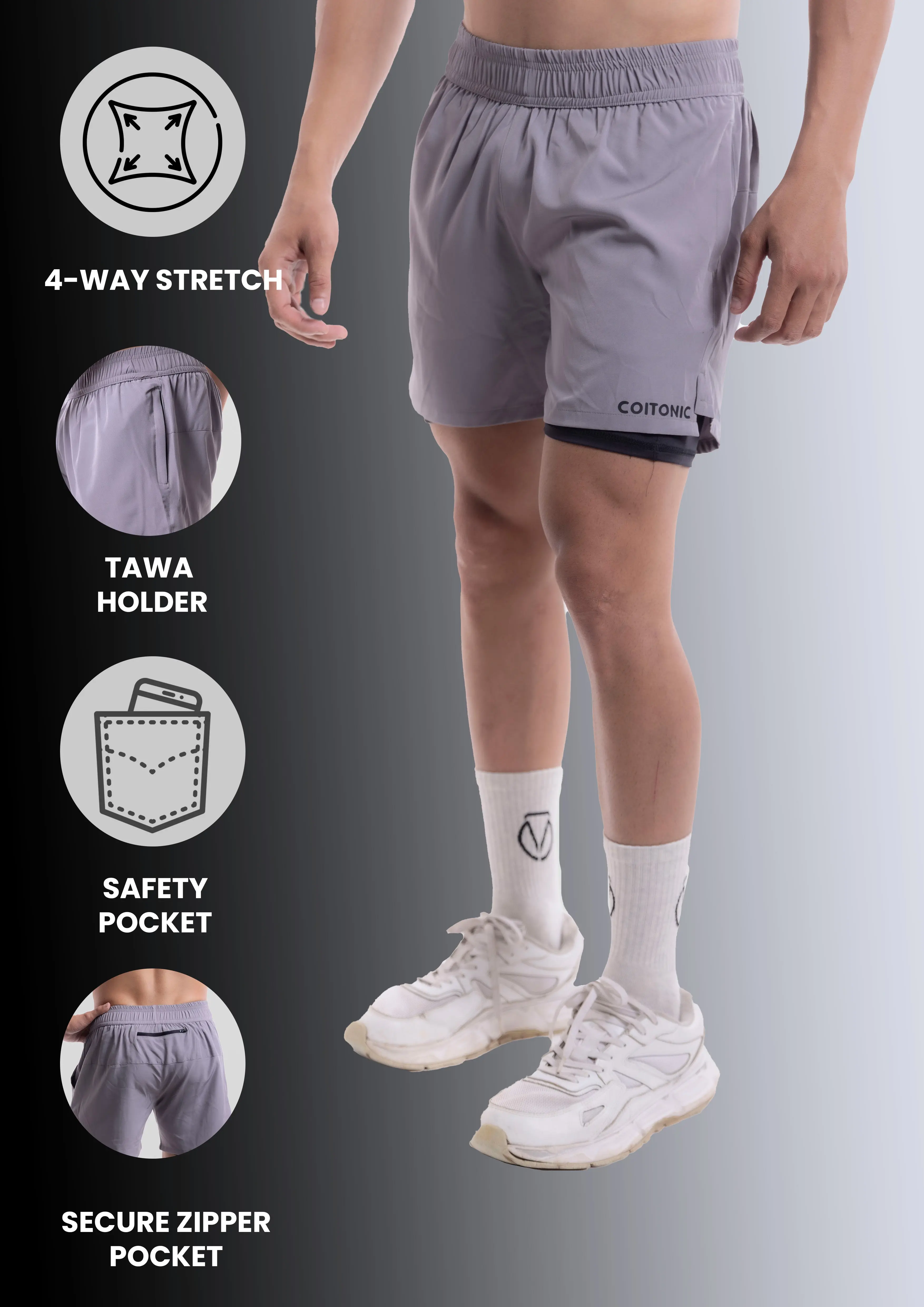 2 in 1 Sprint Core Shorts - Image 19