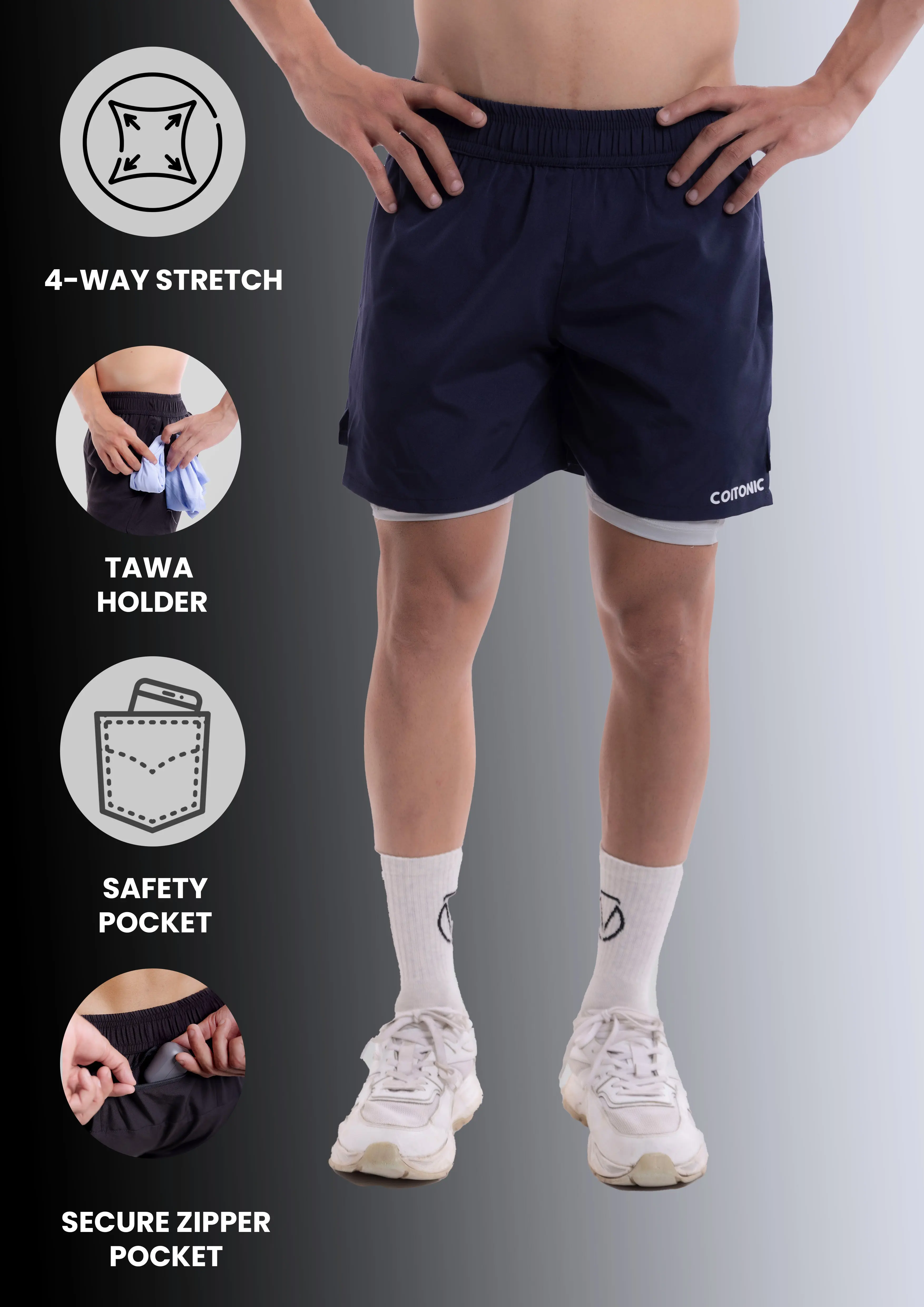 2 in 1 Sprint Core Shorts - Image 25