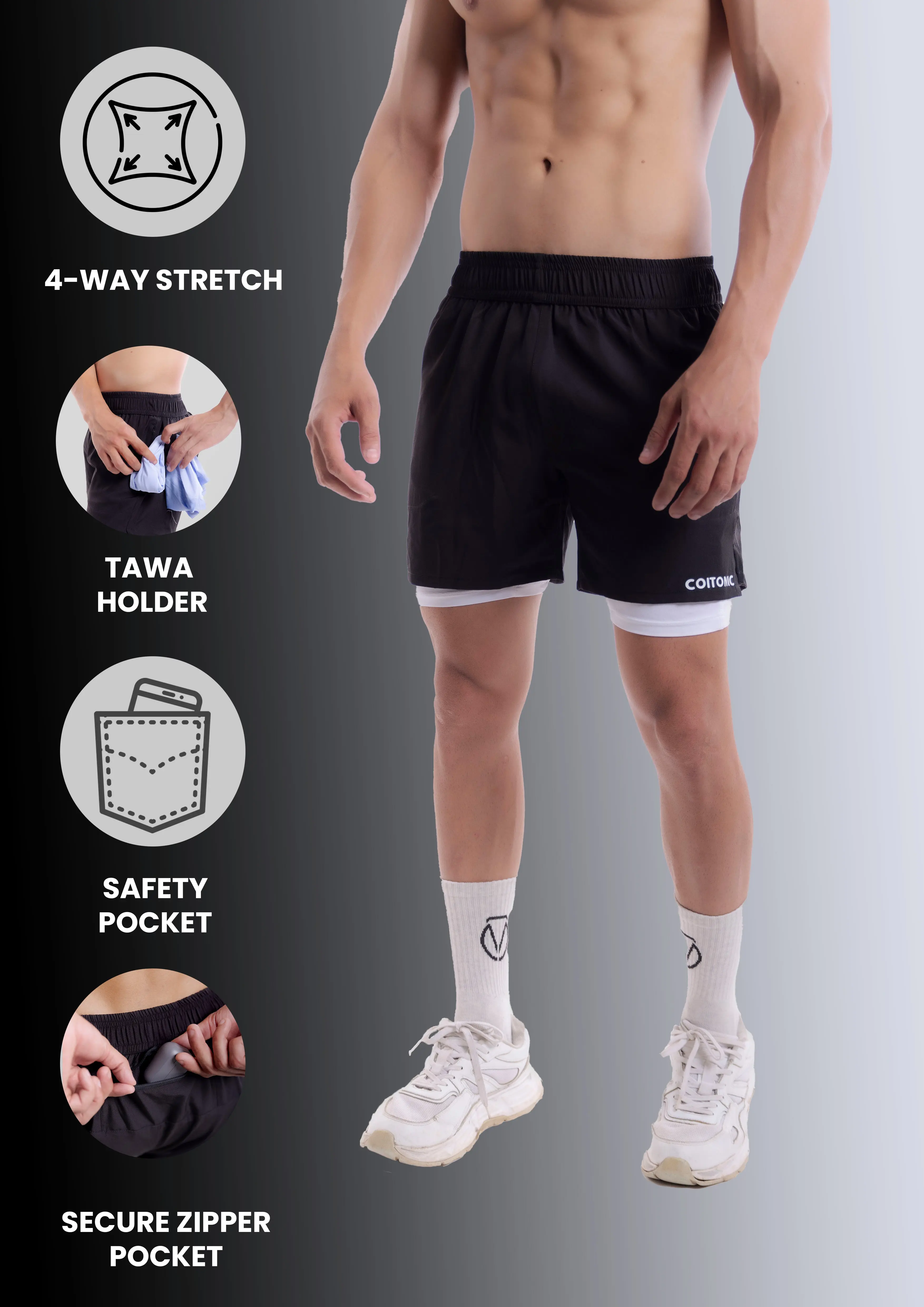2 in 1 Sprint Core Shorts - Image 6