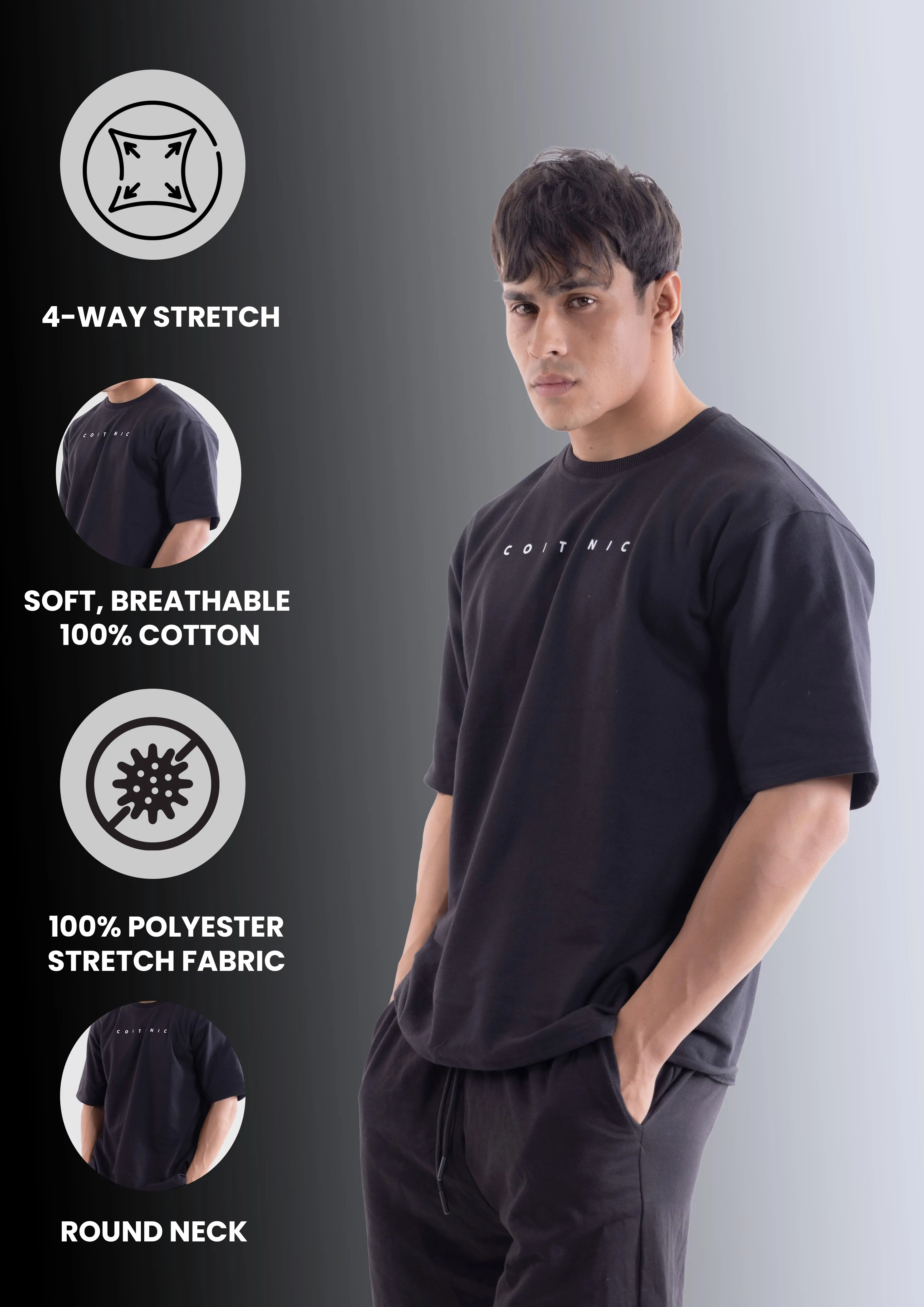 Bold Arc Oversized T-shirt - Image 14