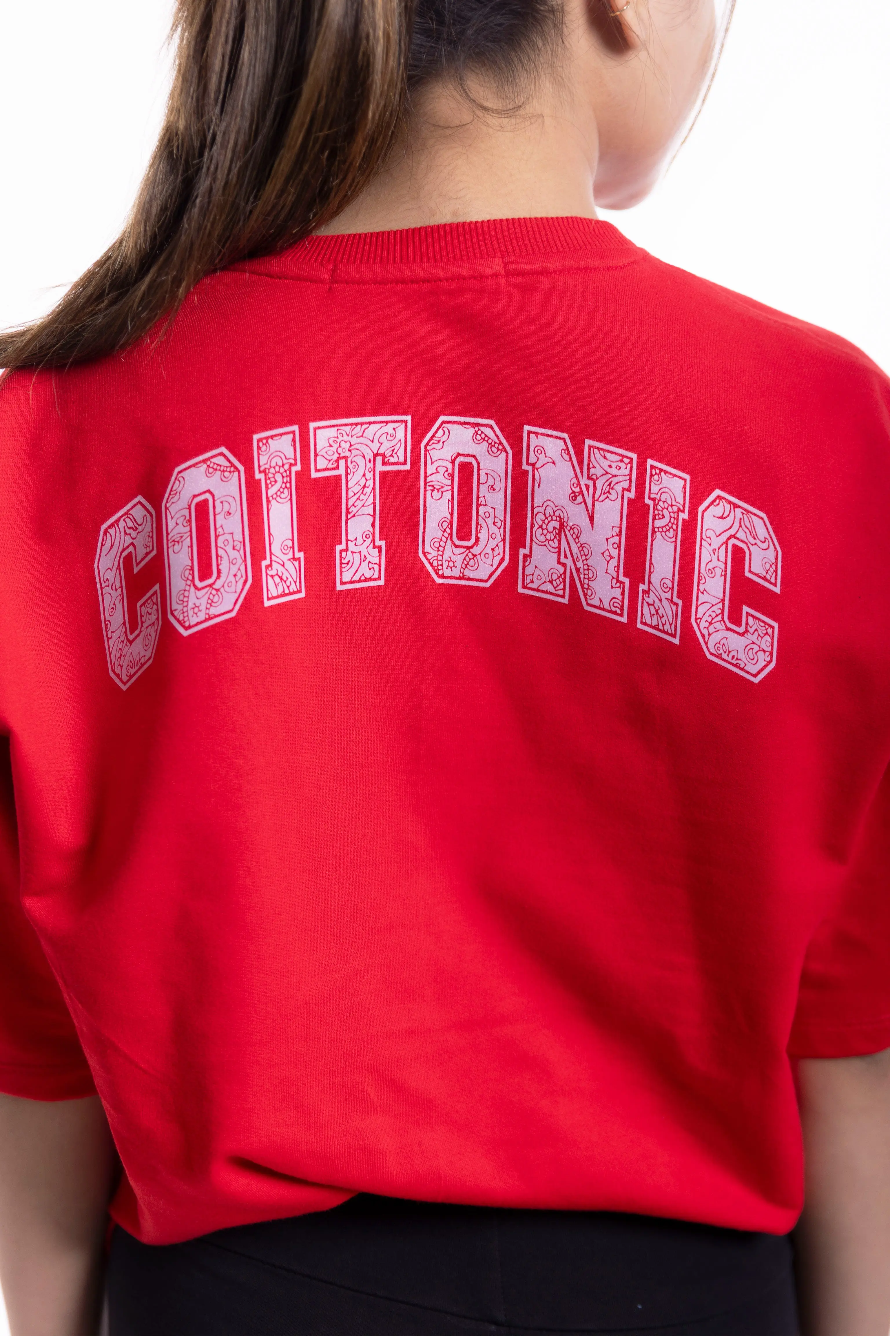 Bold Arc Oversized T-shirt [ Women's ] - Image 5