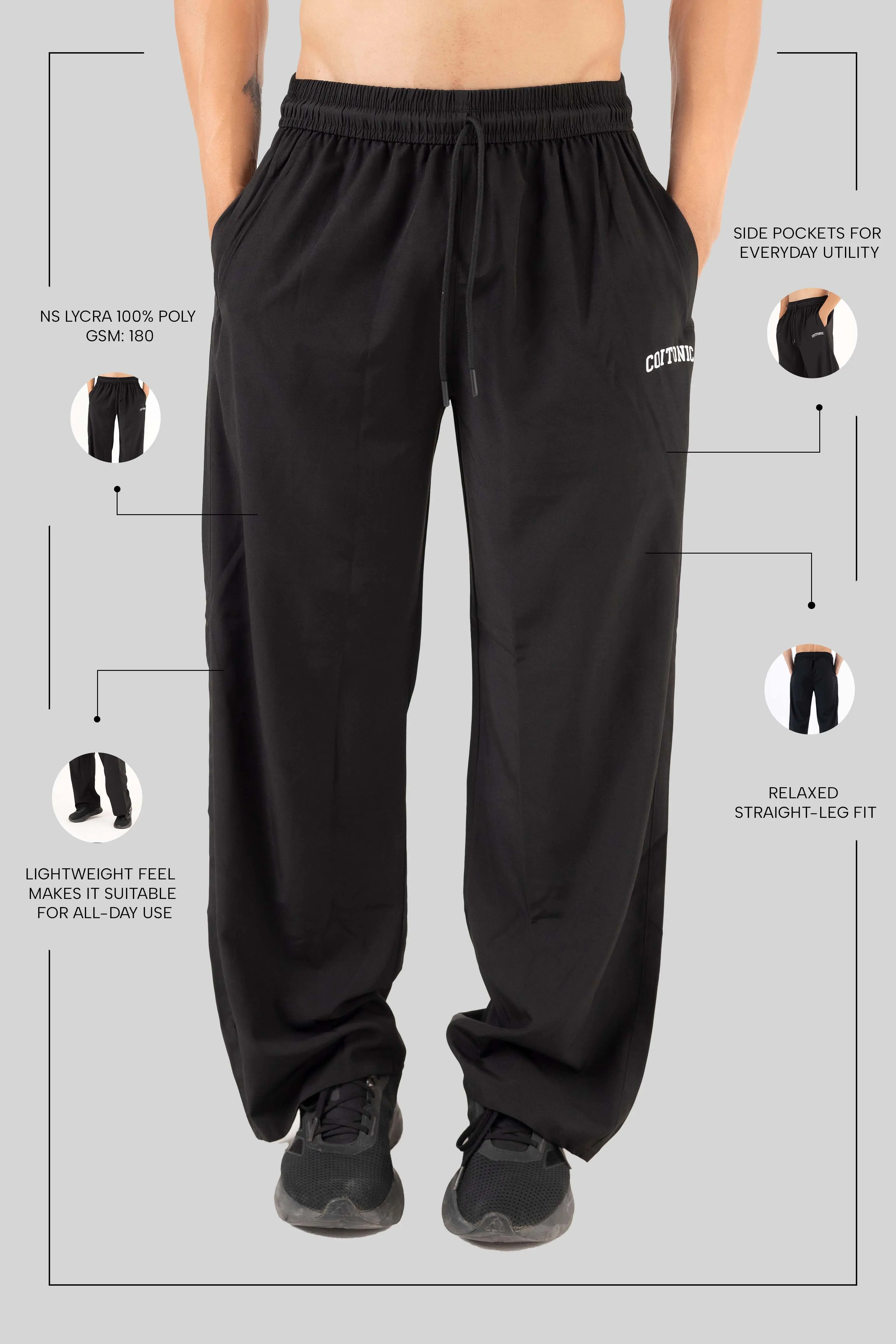 Core Fit NS Lycra Straight Track Pants - Image 11