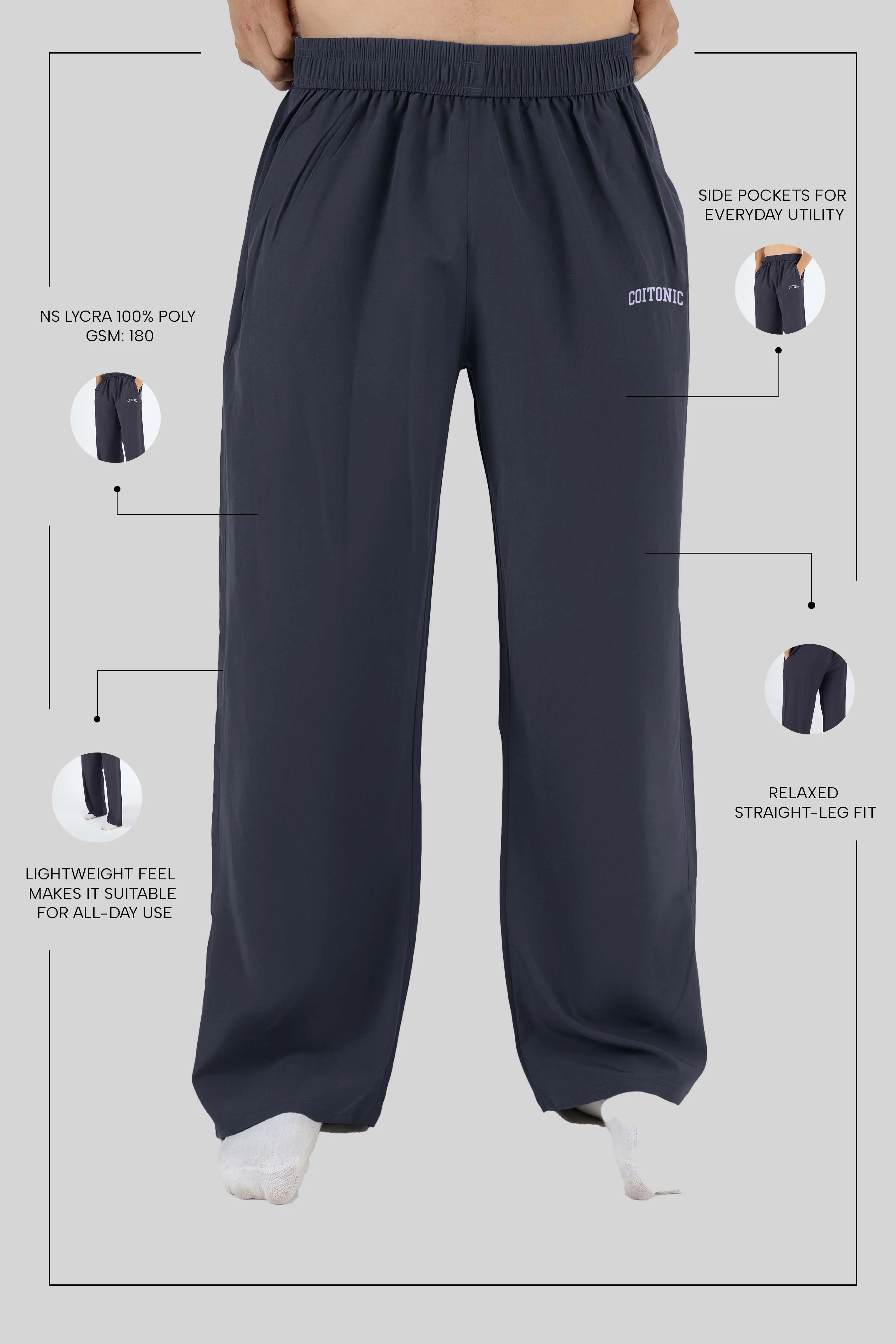 Core Fit NS Lycra Straight Track Pants - Image 39