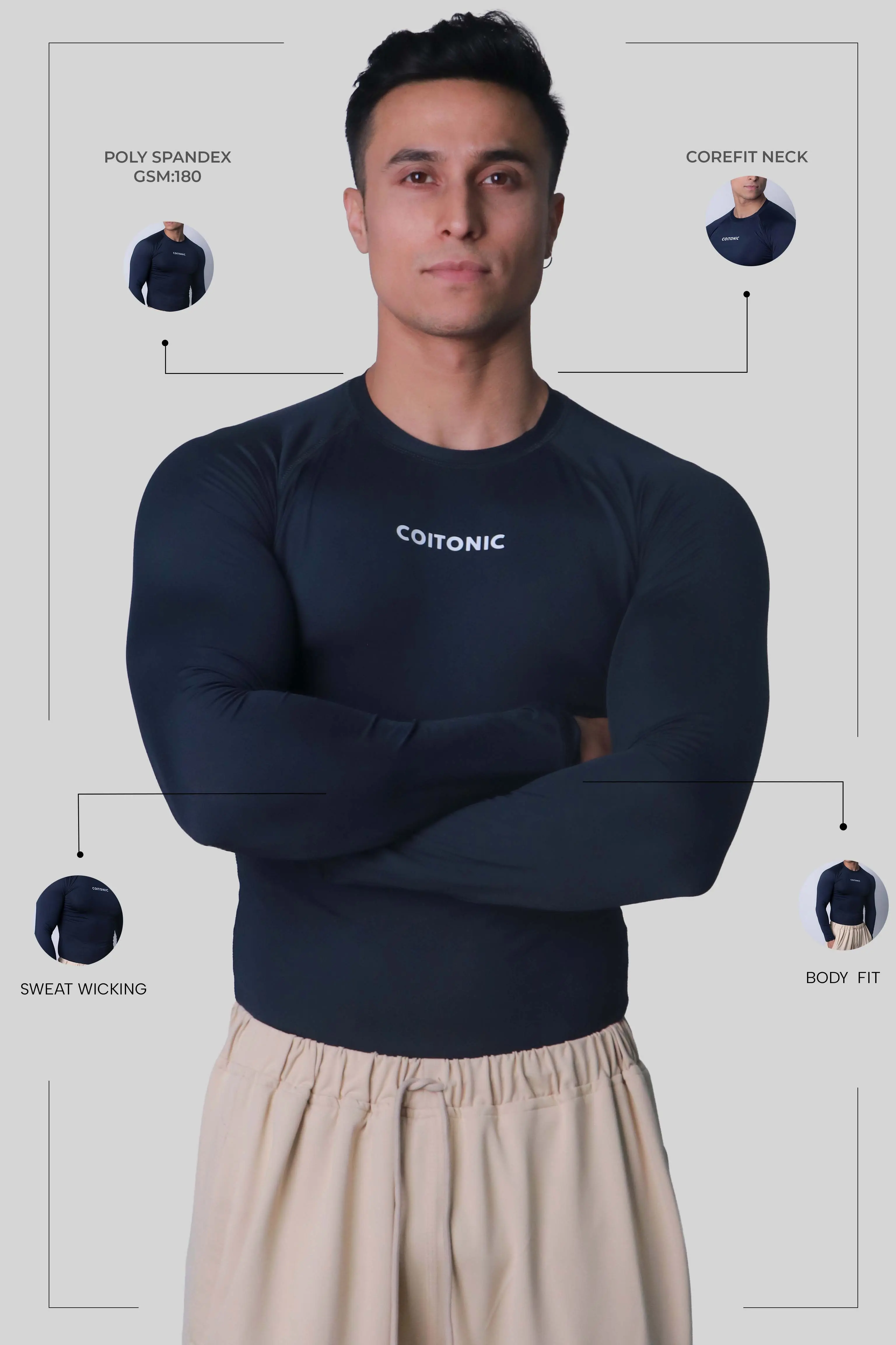 Compression Full Sleeves T-shirt - Image 27