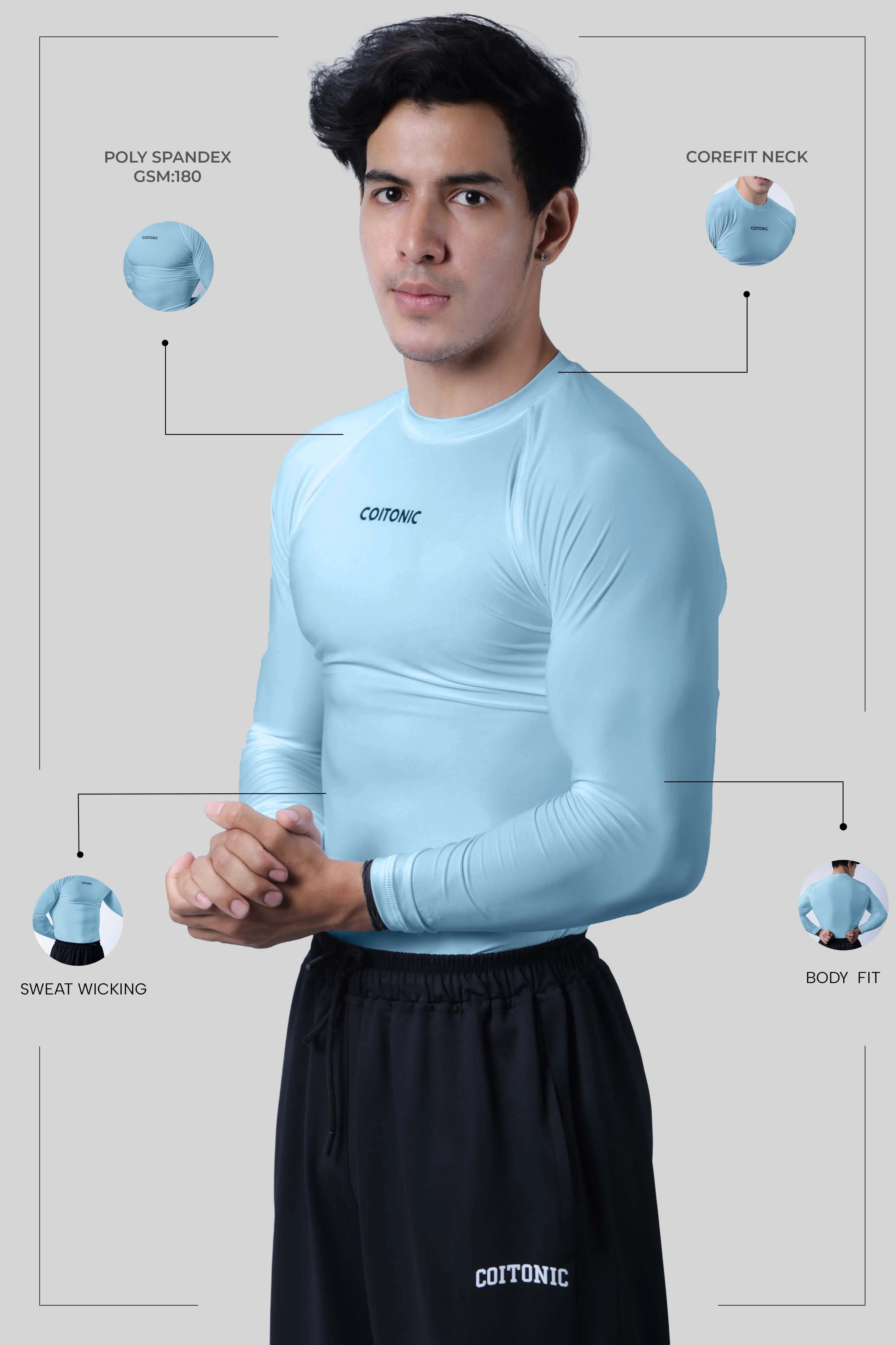Compression Full Sleeves T-shirt - Image 33