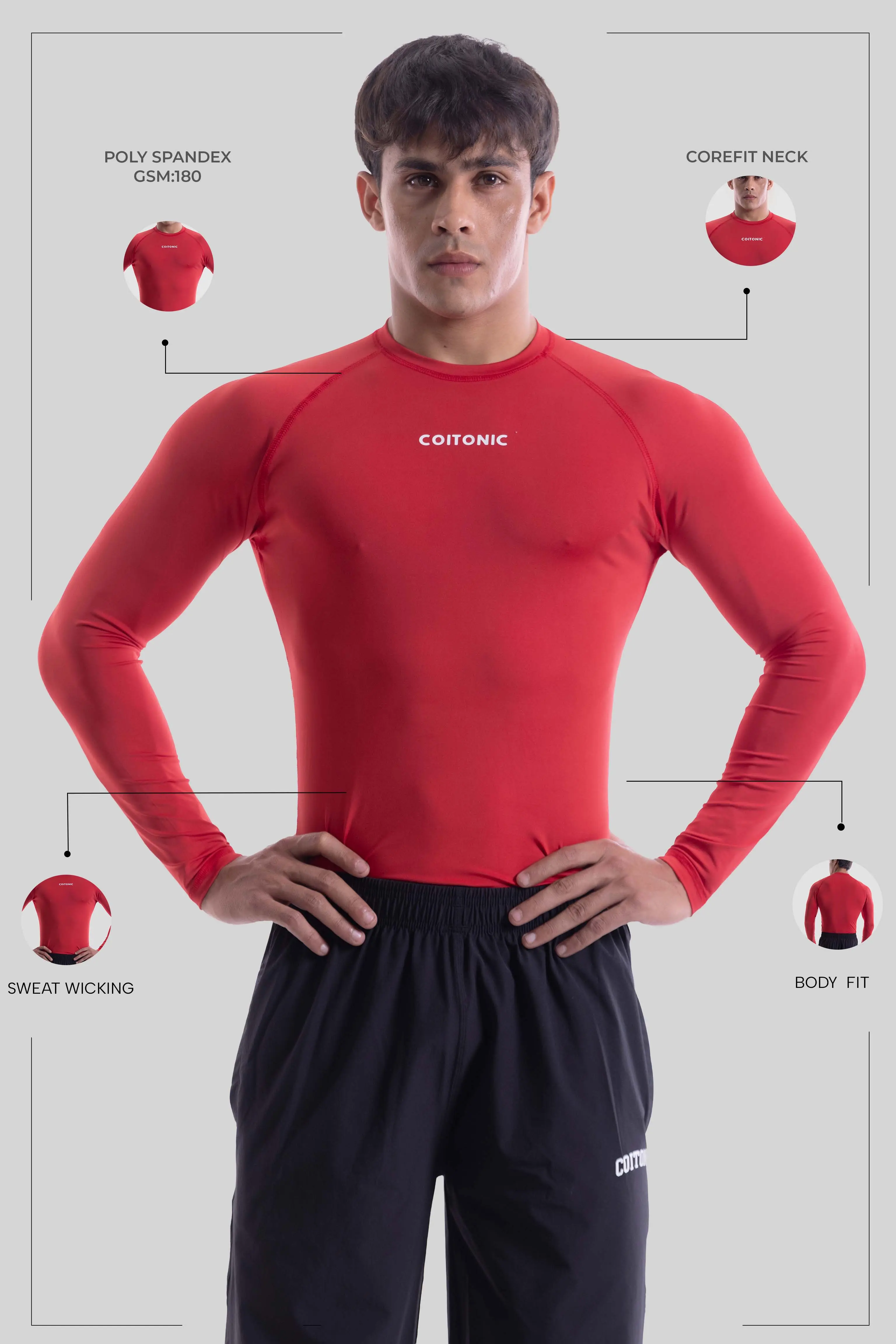 Compression Full Sleeves T-shirt - Image 38