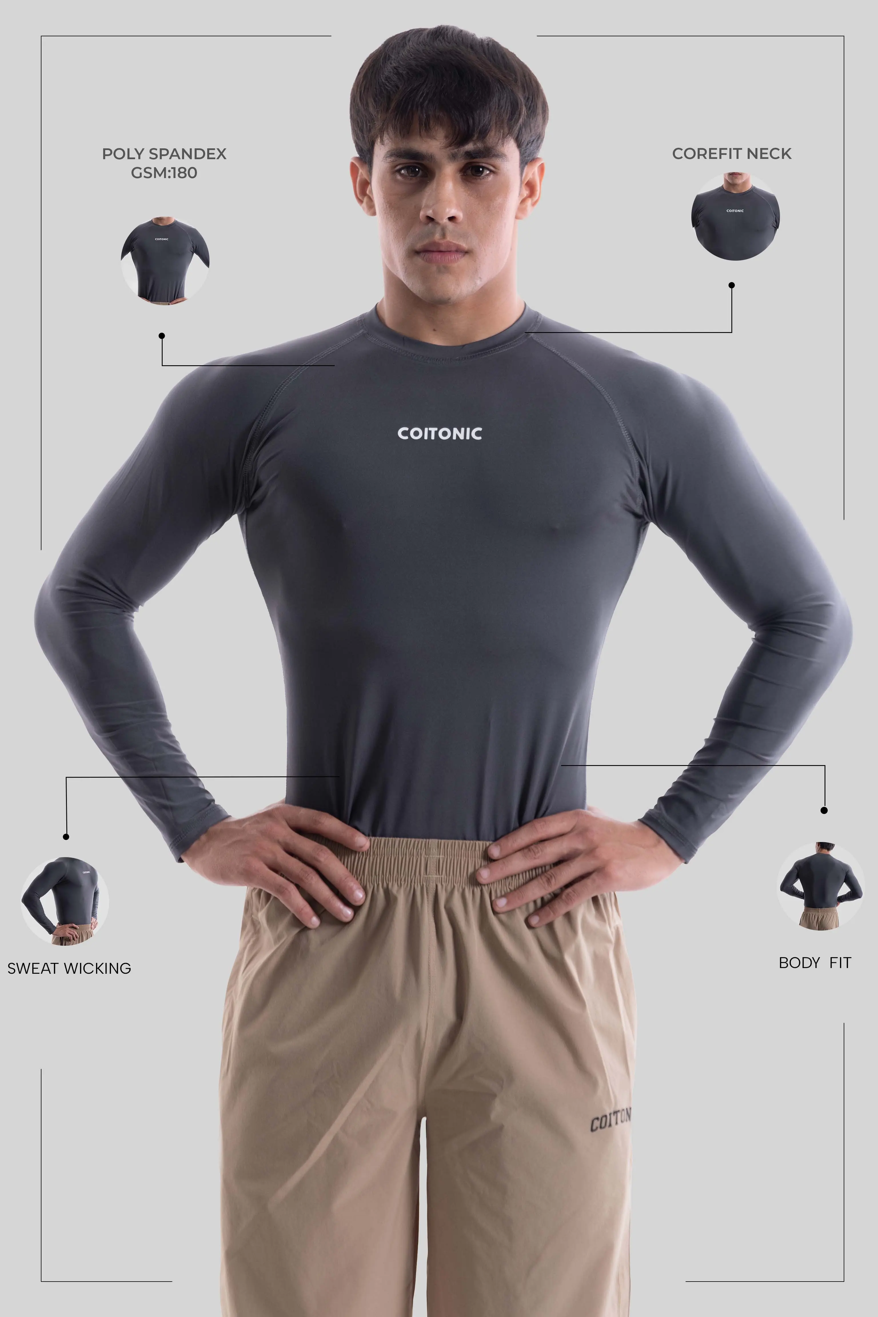 Compression Full Sleeves T-shirt - Image 45