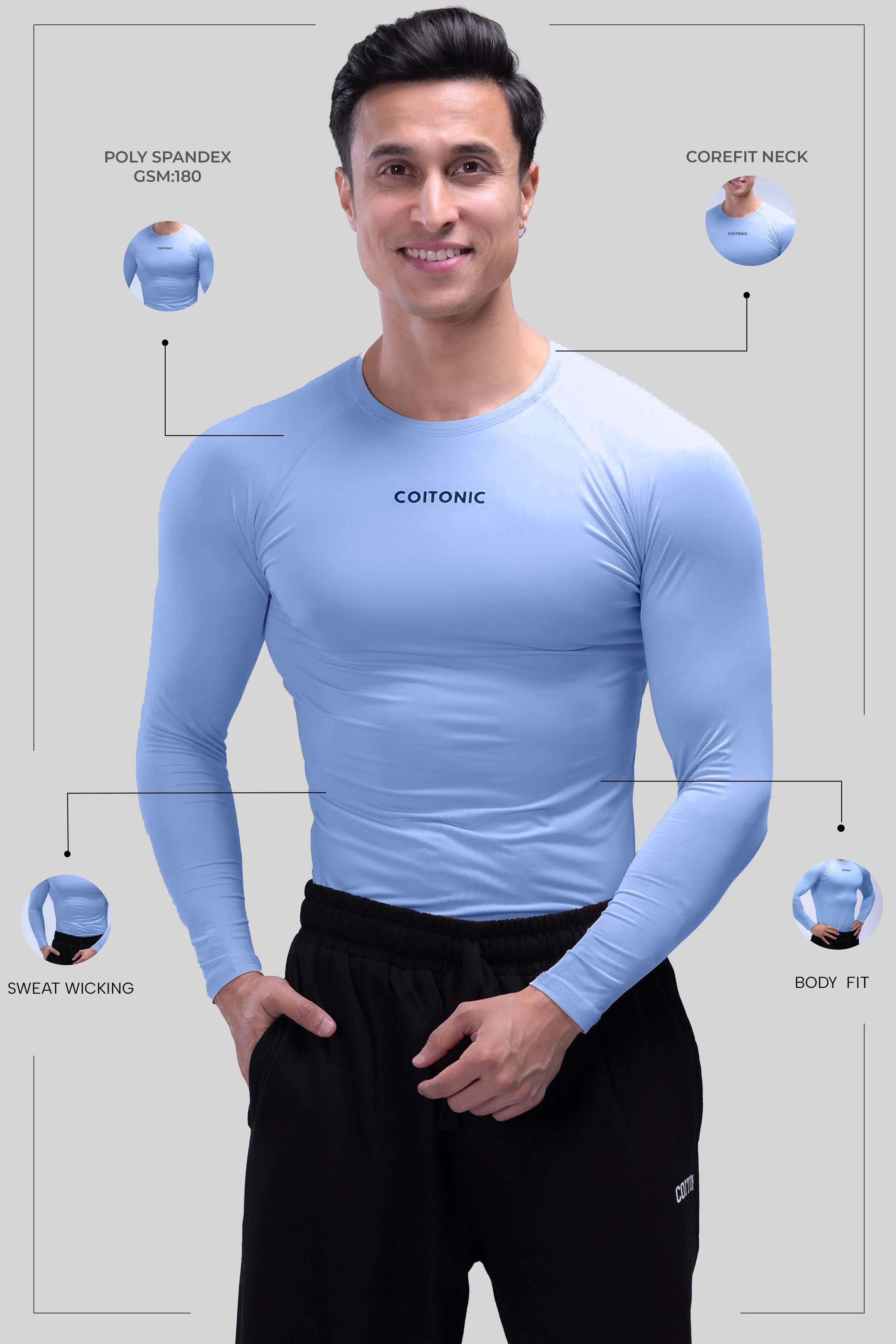 Compression Full Sleeves T-shirt - Image 55
