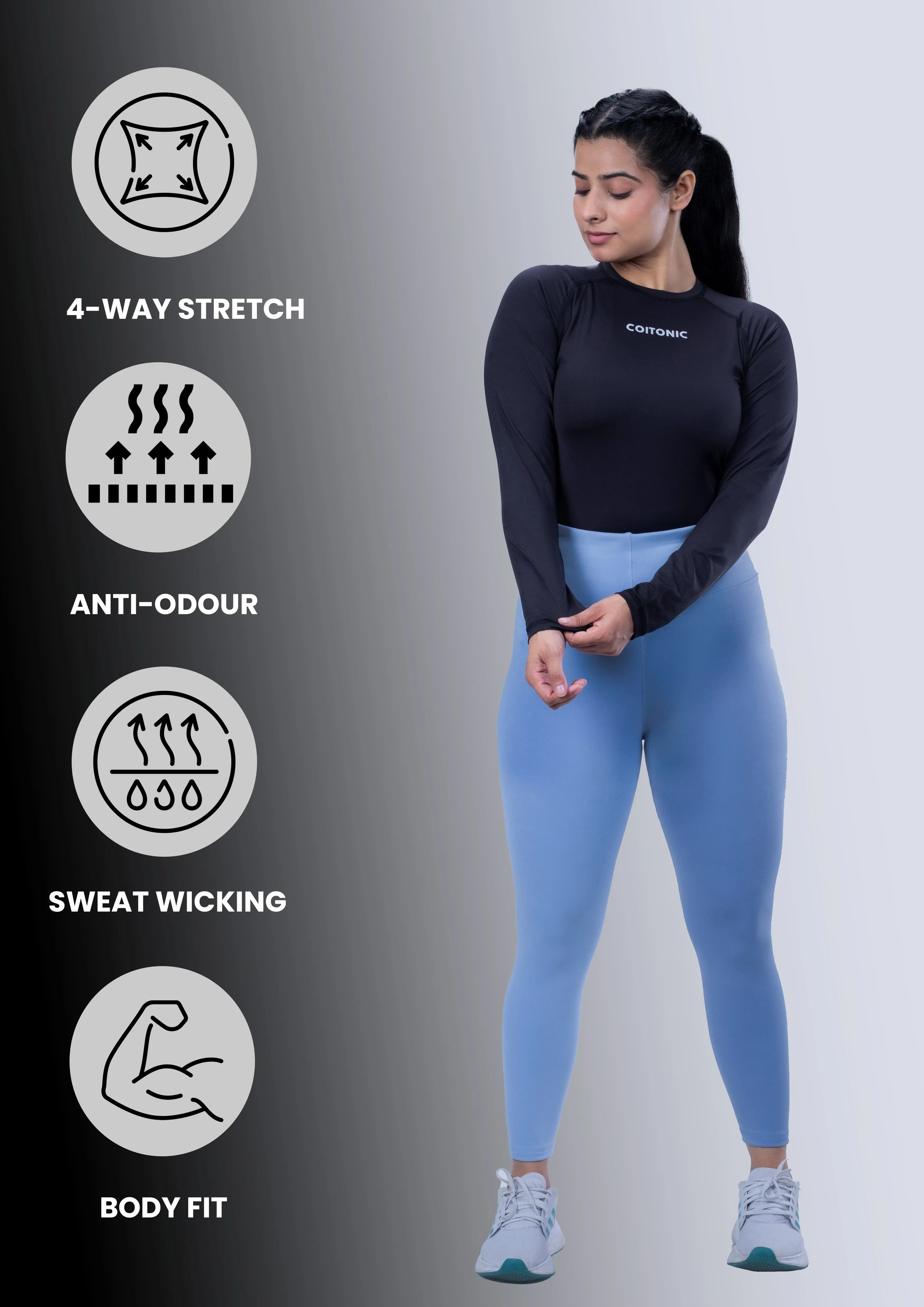 Compression Full Sleeves T-shirt (Women’s) - Image 11