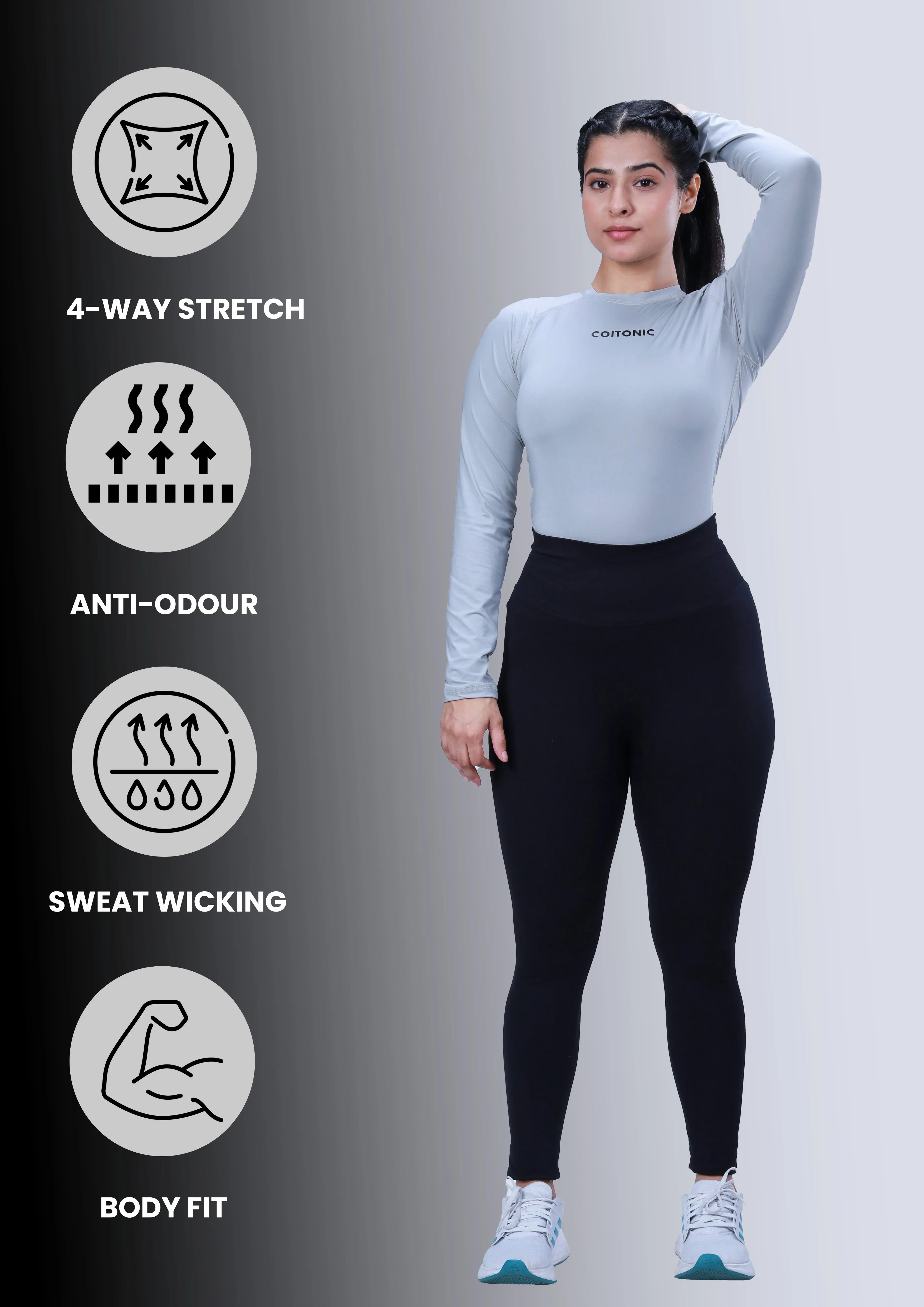 Compression Full Sleeves T-shirt (Women’s) - Image 30