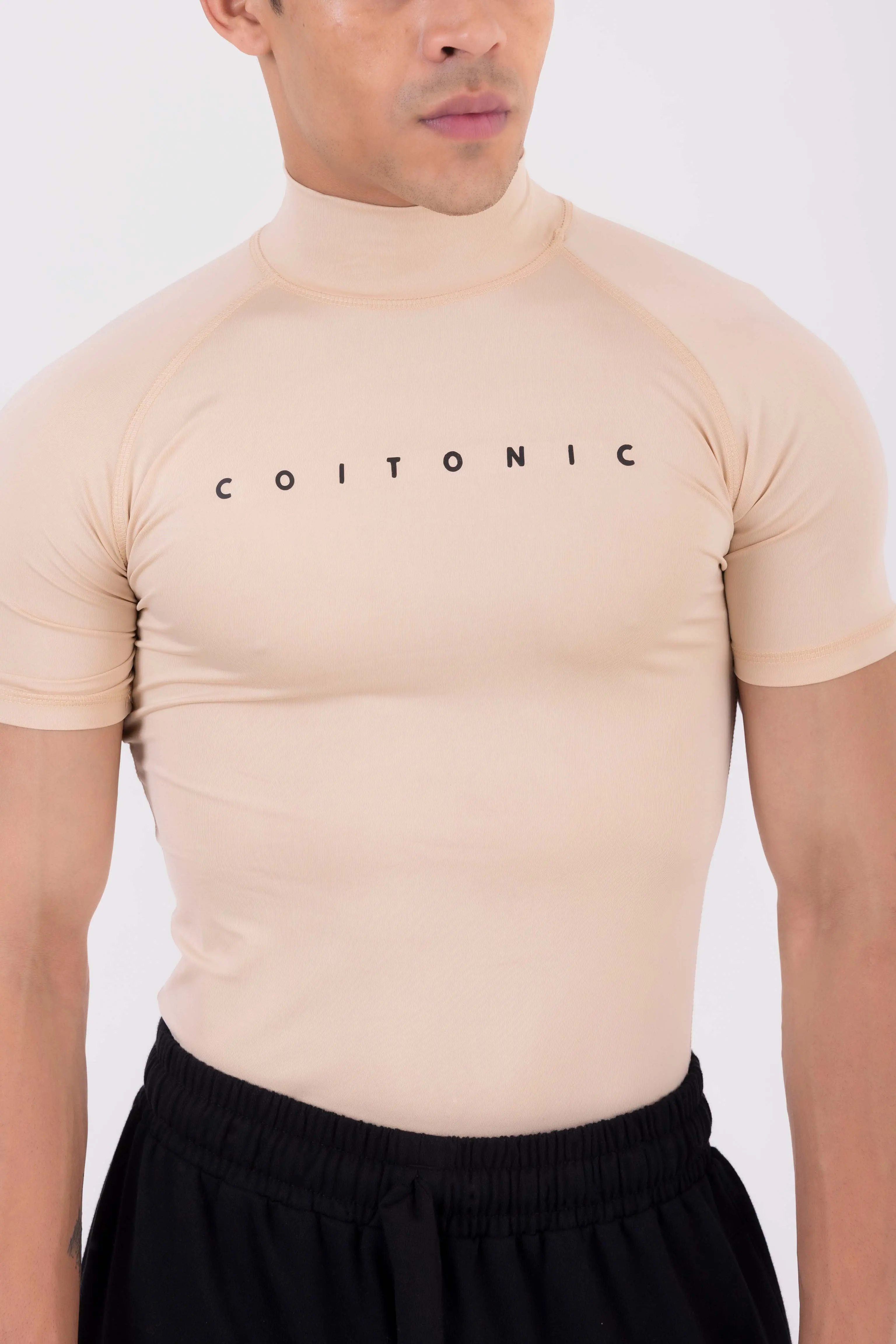 Compression Half Sleeves High Neck T-shirt - Image 10