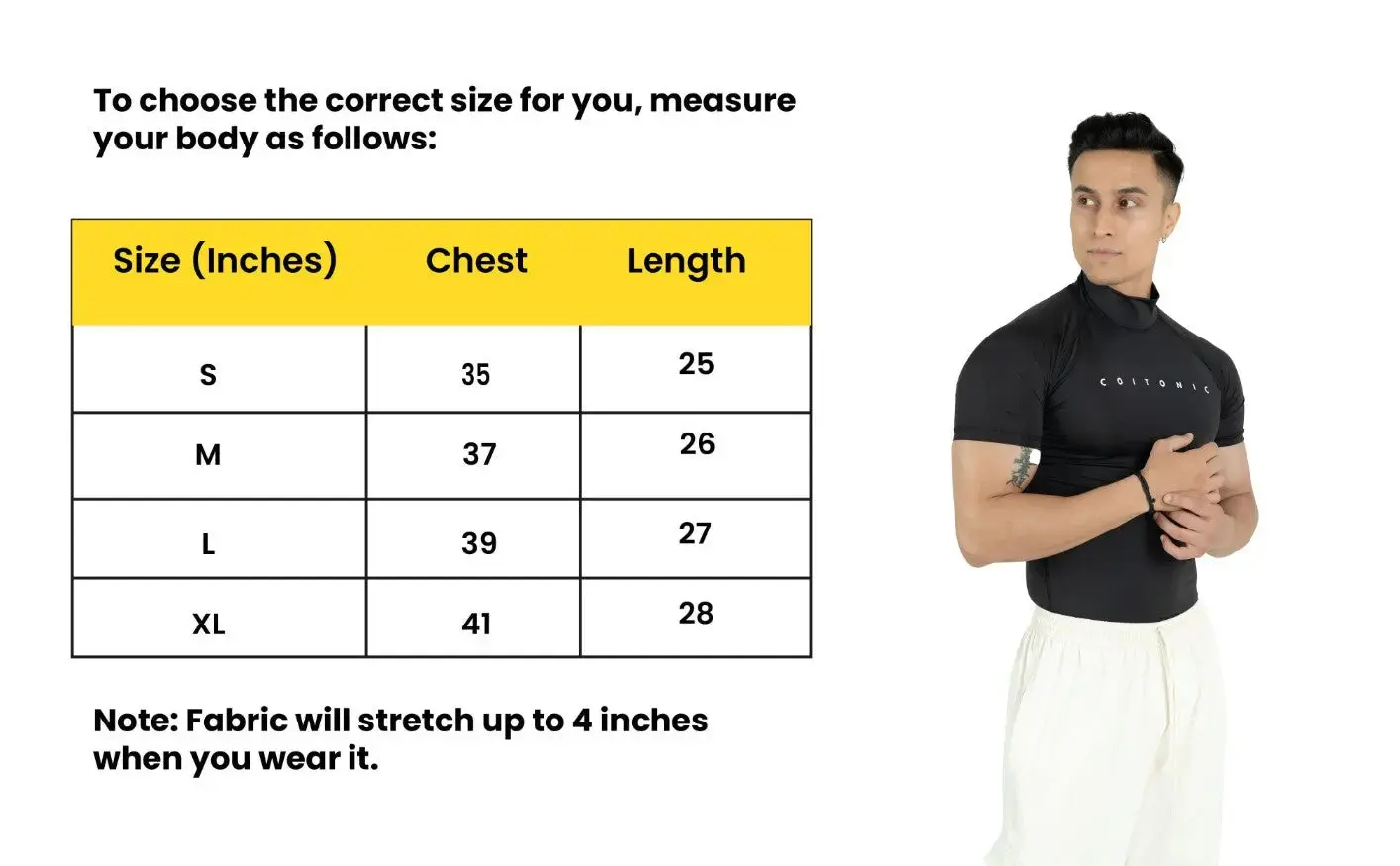 Compression Half Sleeves High Neck T-shirt - Image 20
