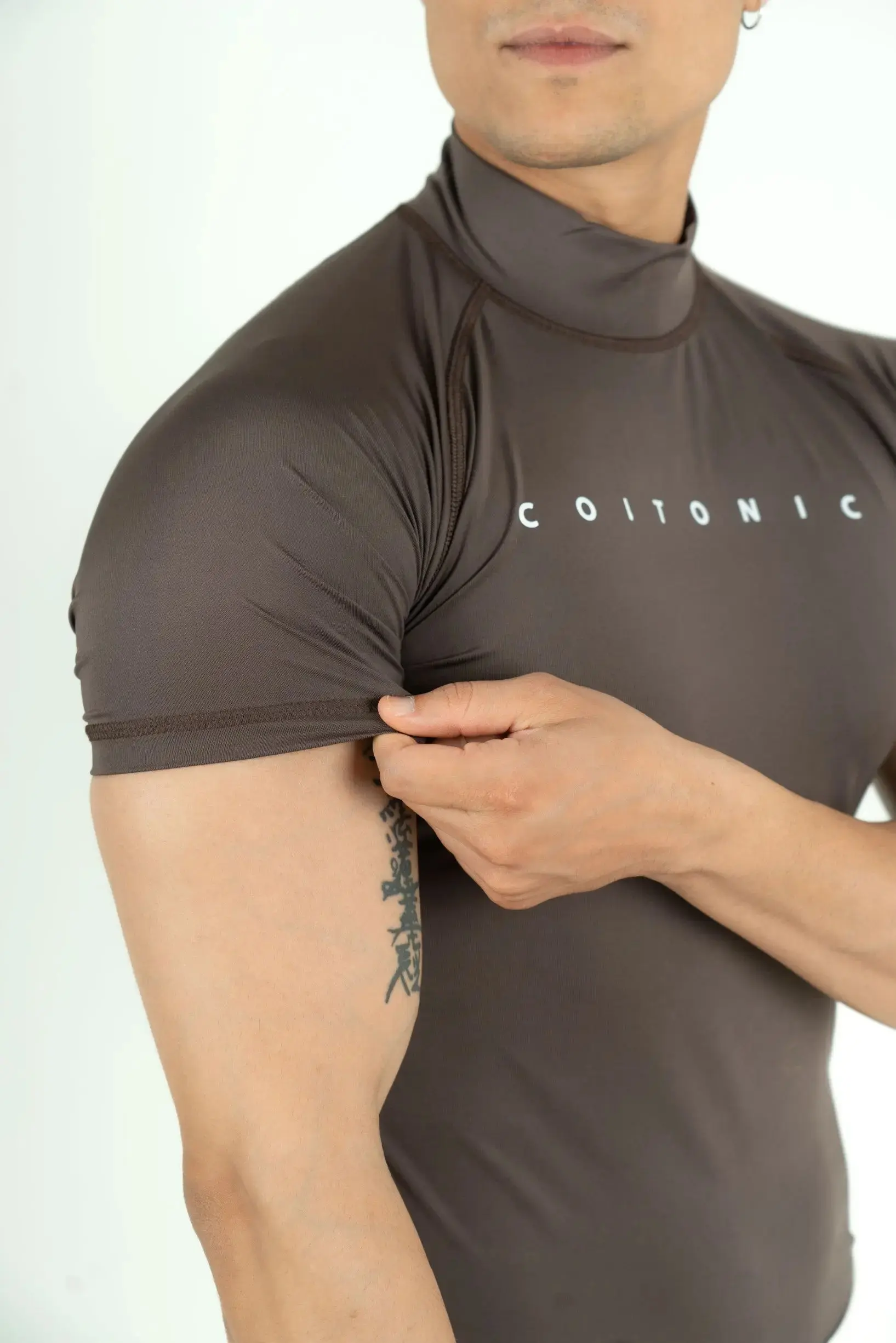 Compression Half Sleeves High Neck T-shirt - Image 25