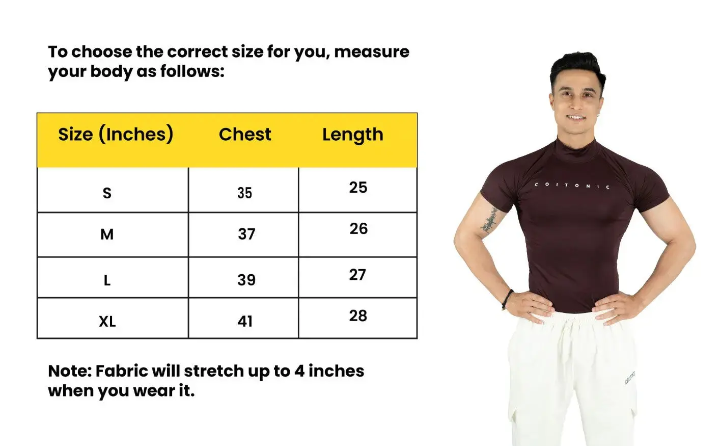 Compression Half Sleeves High Neck T-shirt - Image 41