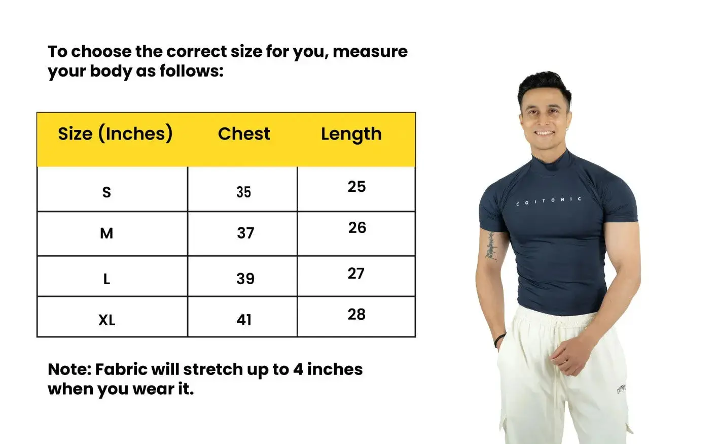 Compression Half Sleeves High Neck T-shirt - Image 48