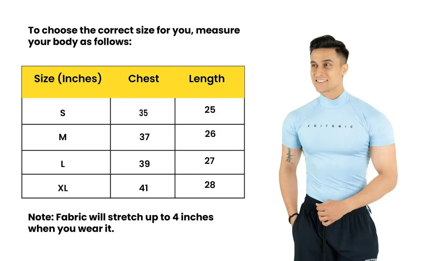 Compression Half Sleeves High Neck T-shirt - Image 55