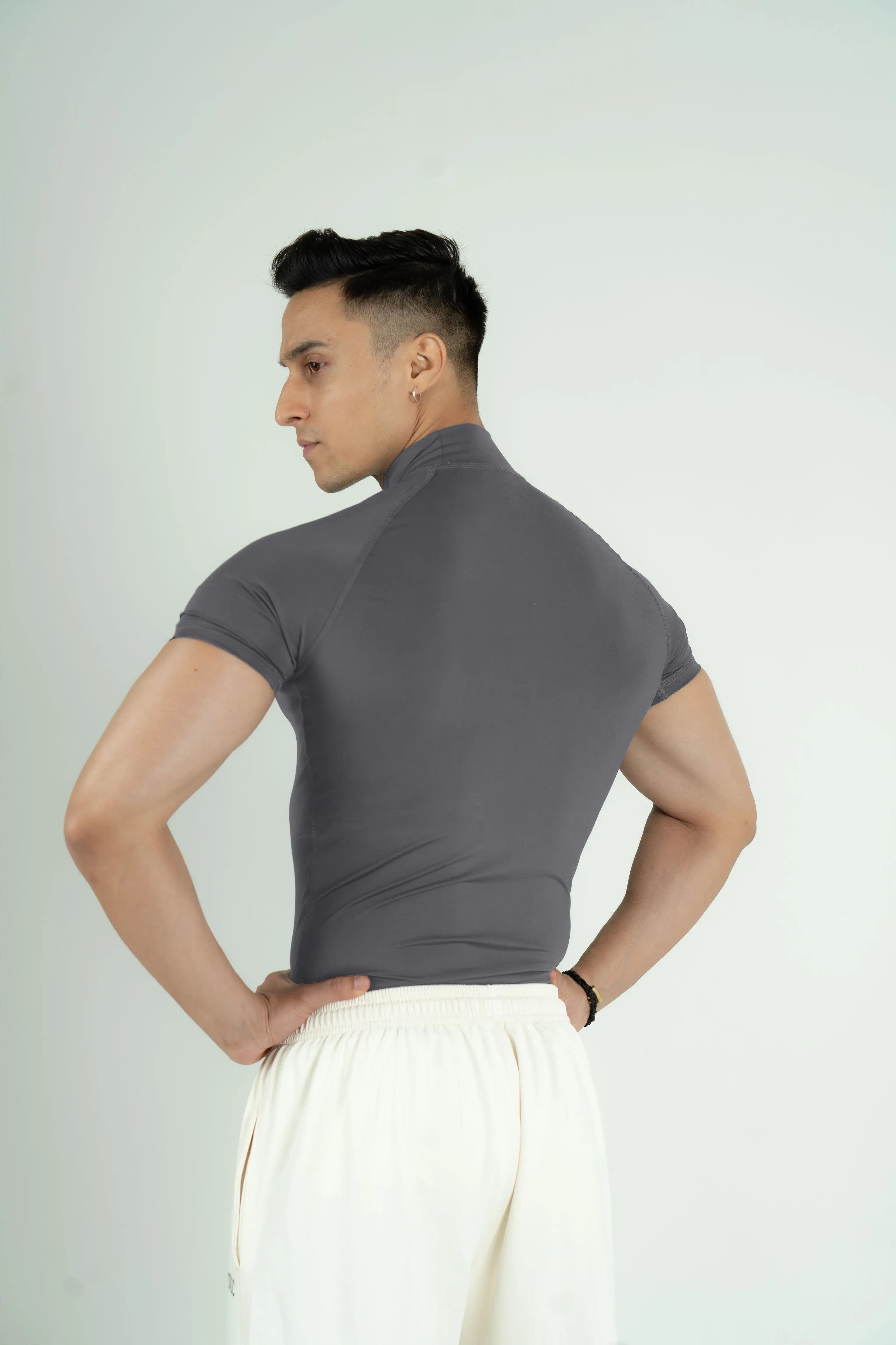 Compression Half Sleeves High Neck T-shirt - Image 6