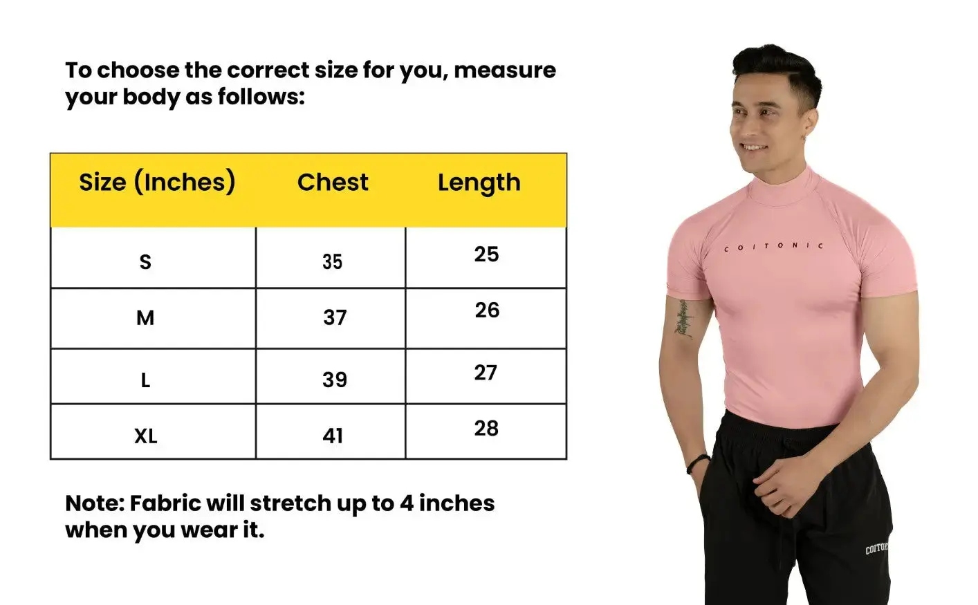 Compression Half Sleeves High Neck T-shirt - Image 62