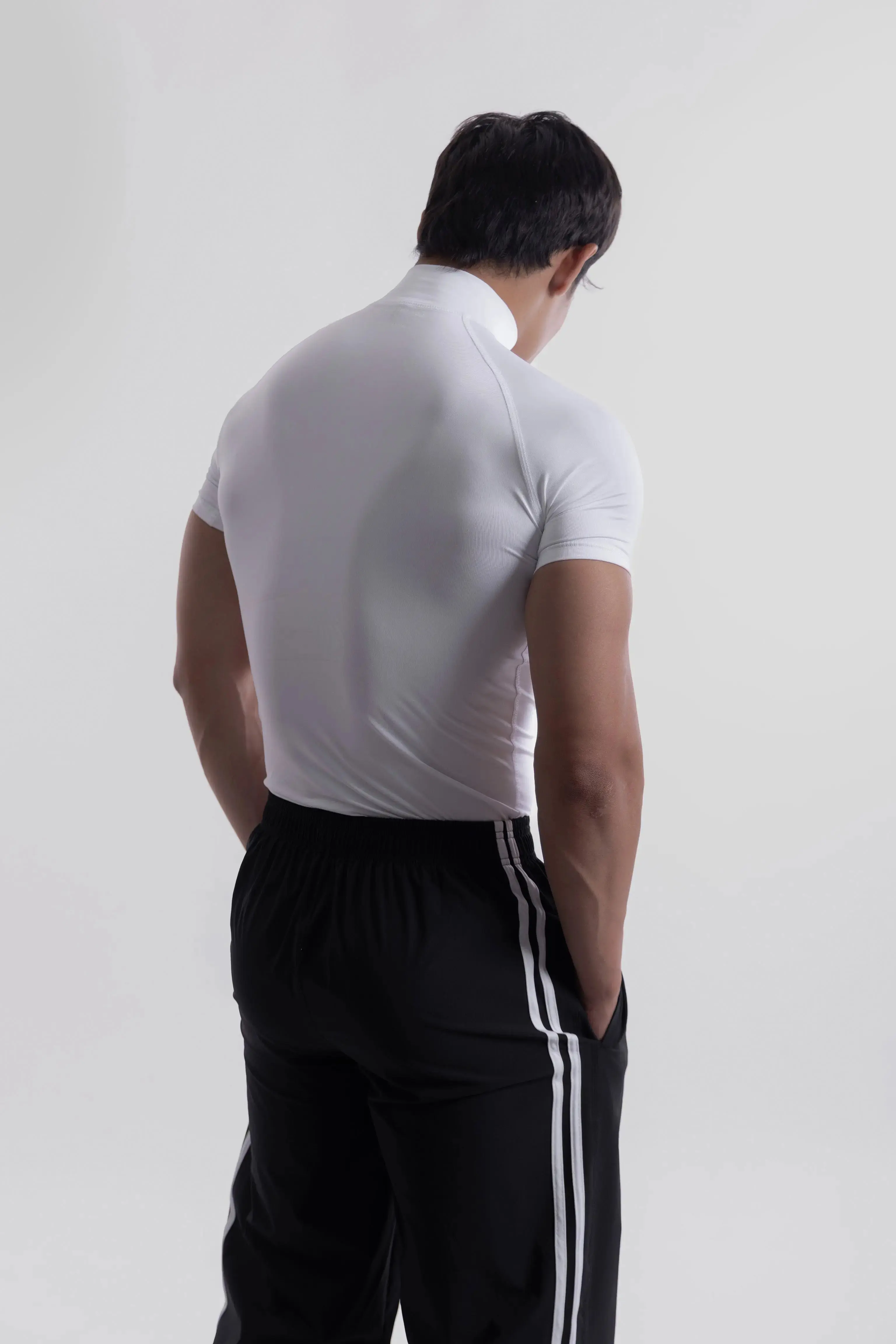 Compression Half Sleeves High Neck T-shirt - Image 78