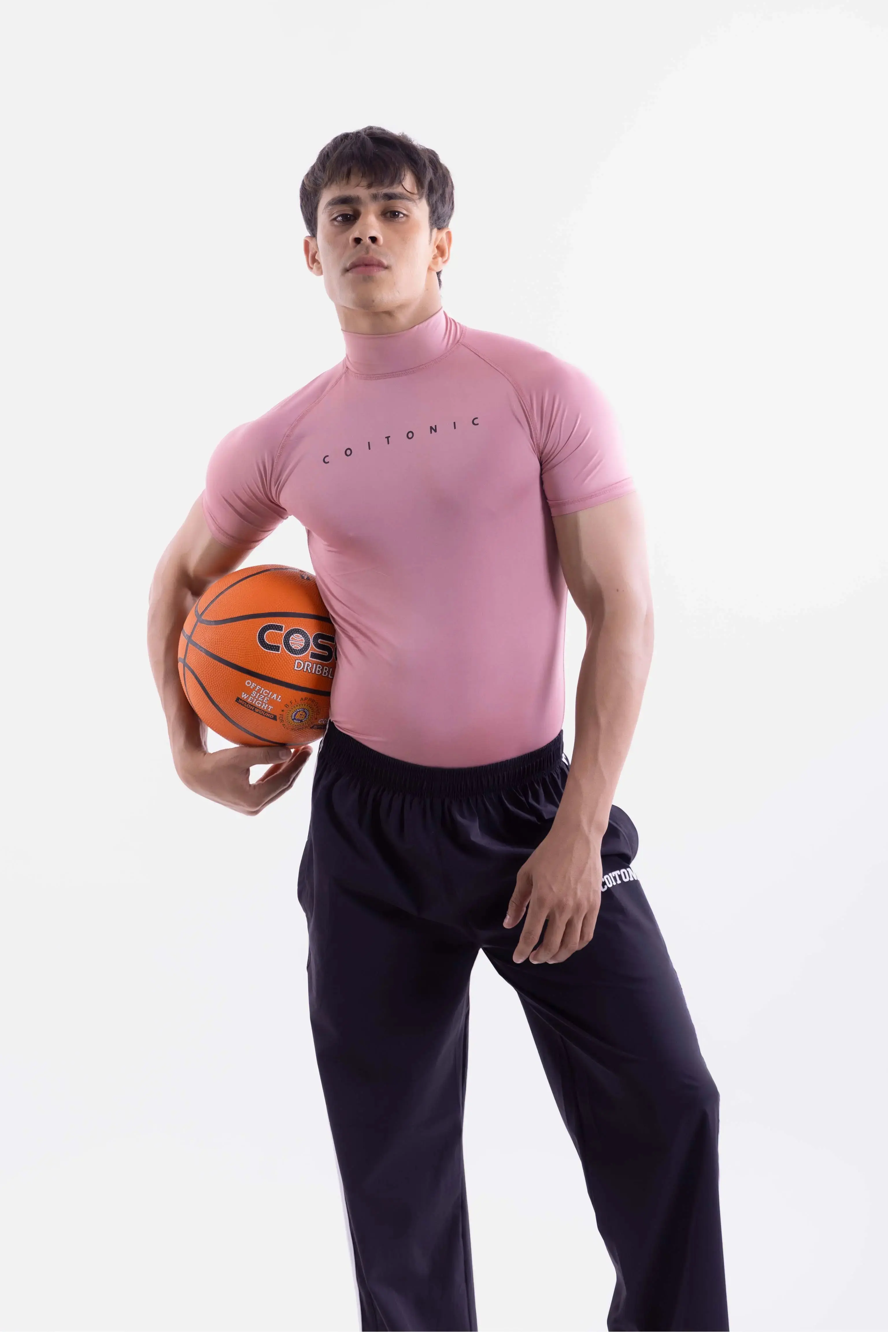 Compression Half Sleeves High Neck T-shirt - Image 79