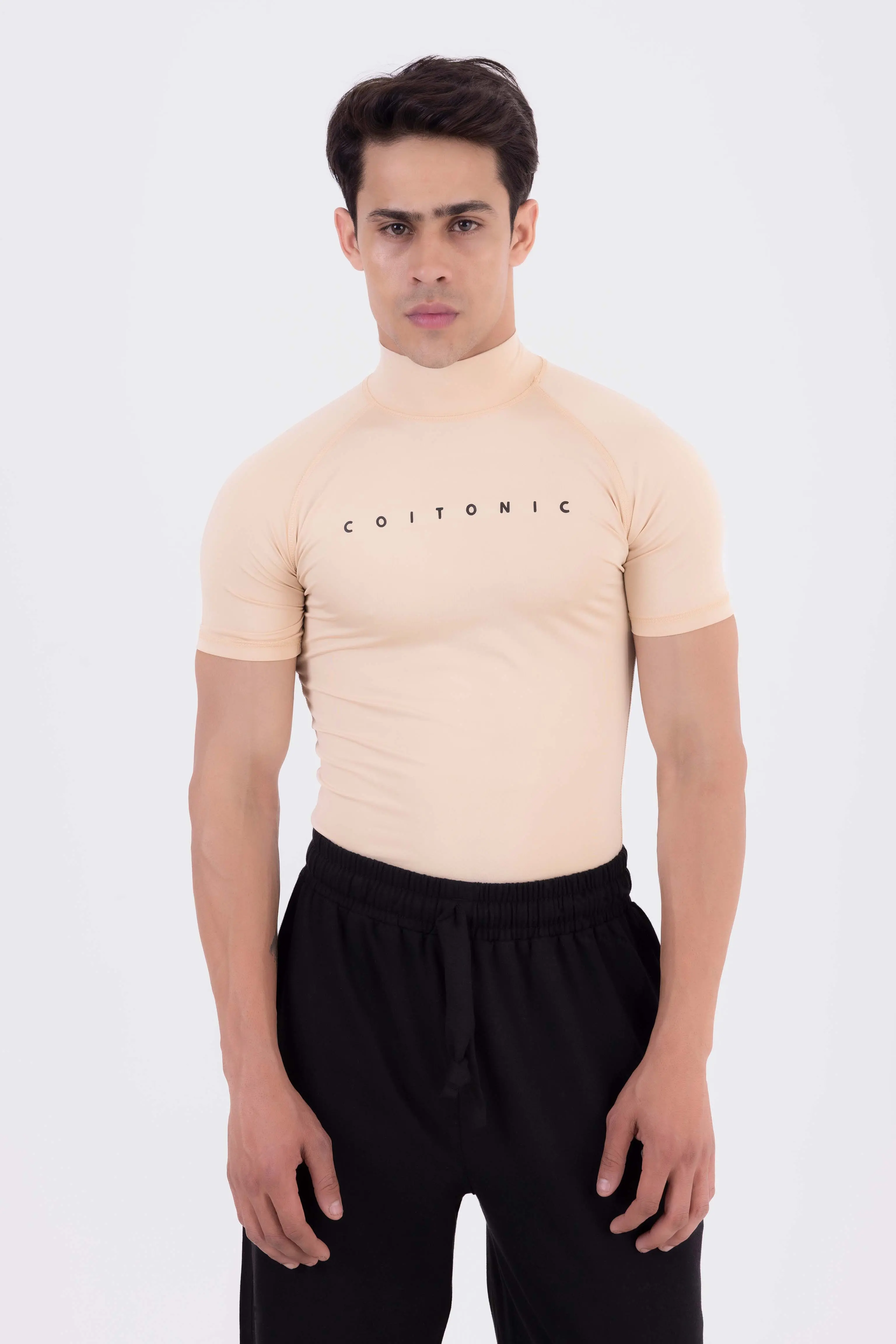 Compression Half Sleeves High Neck T-shirt - Image 8