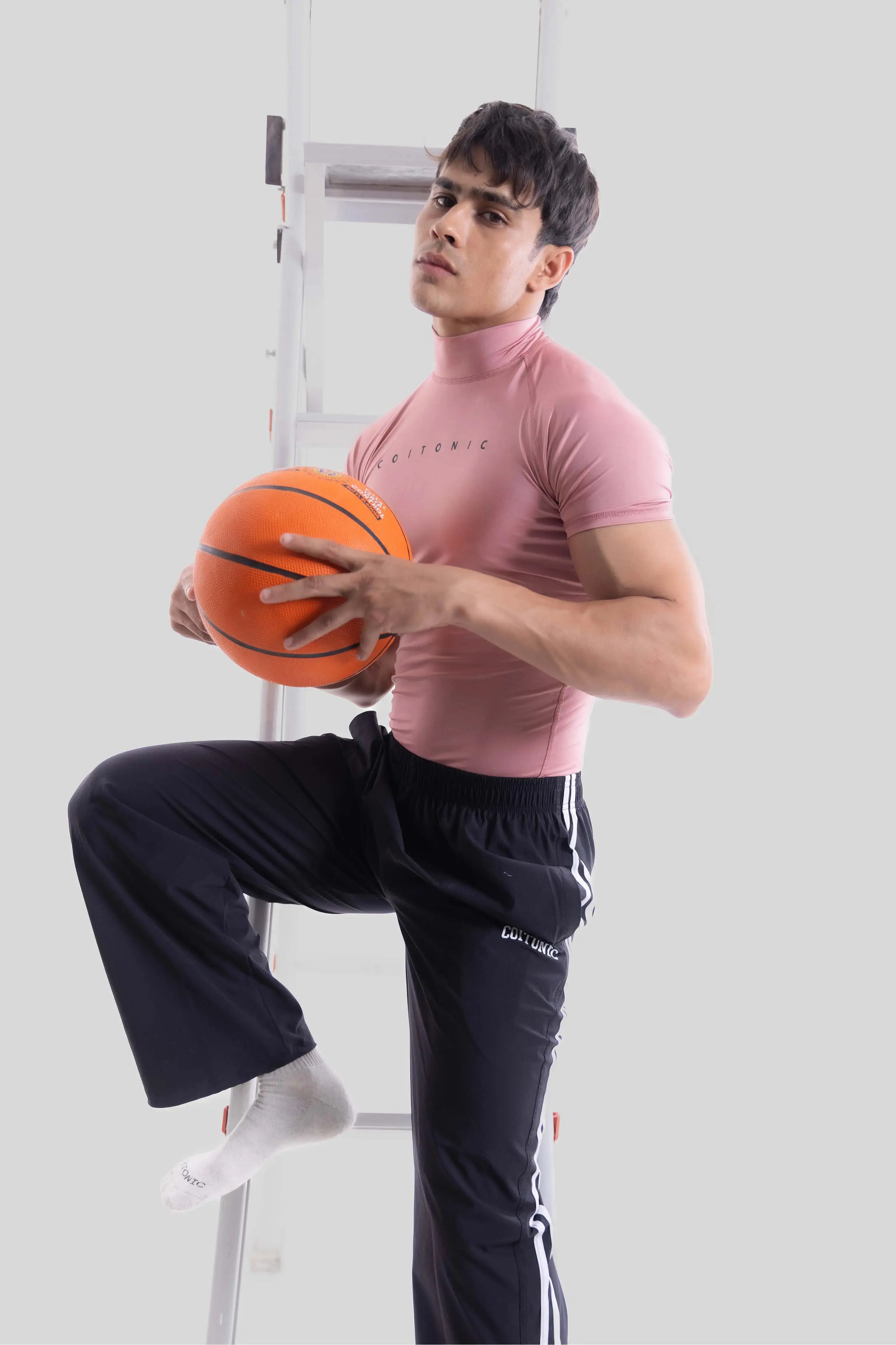 Compression Half Sleeves High Neck T-shirt - Image 81