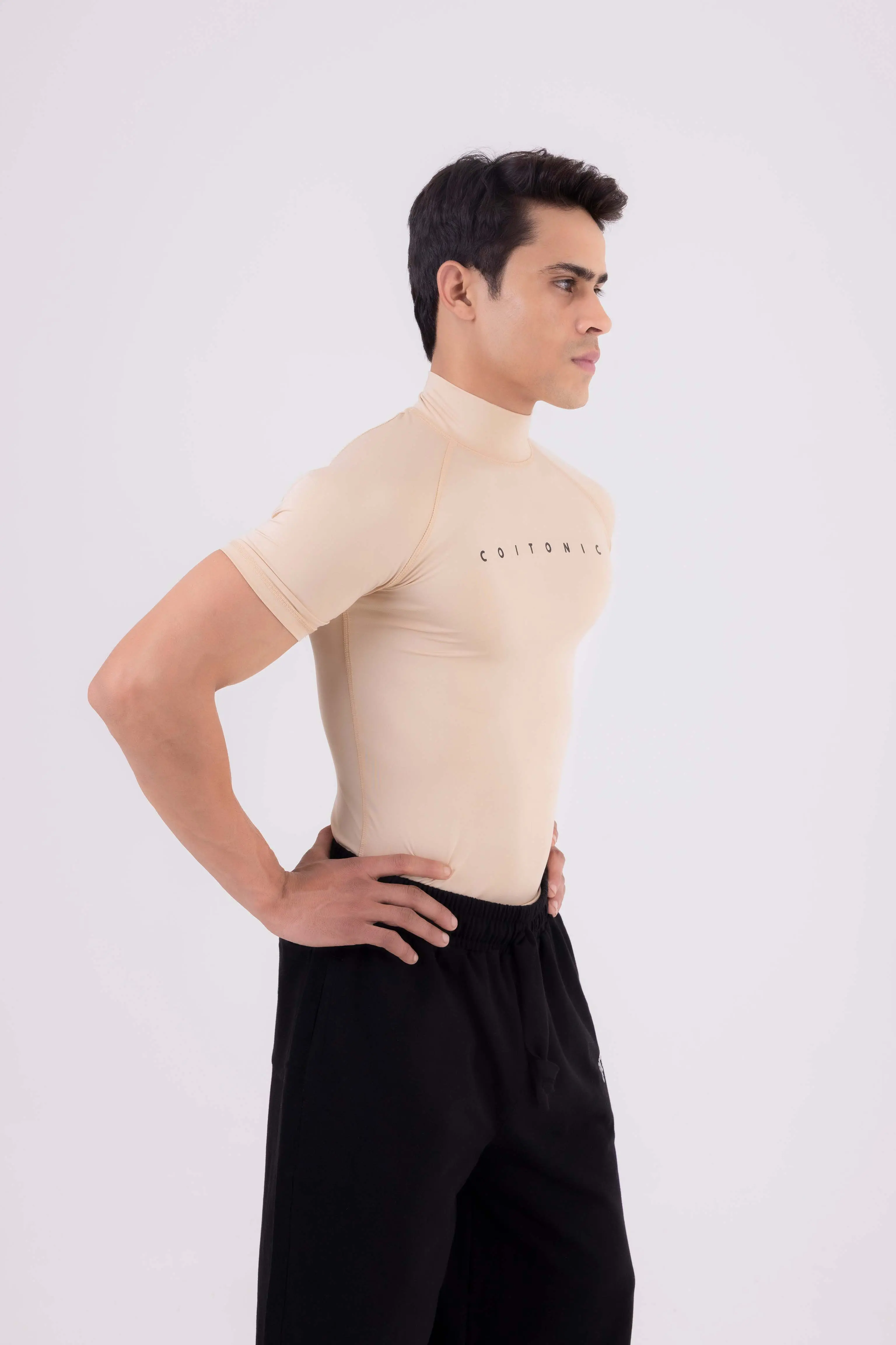 Compression Half Sleeves High Neck T-shirt - Image 9