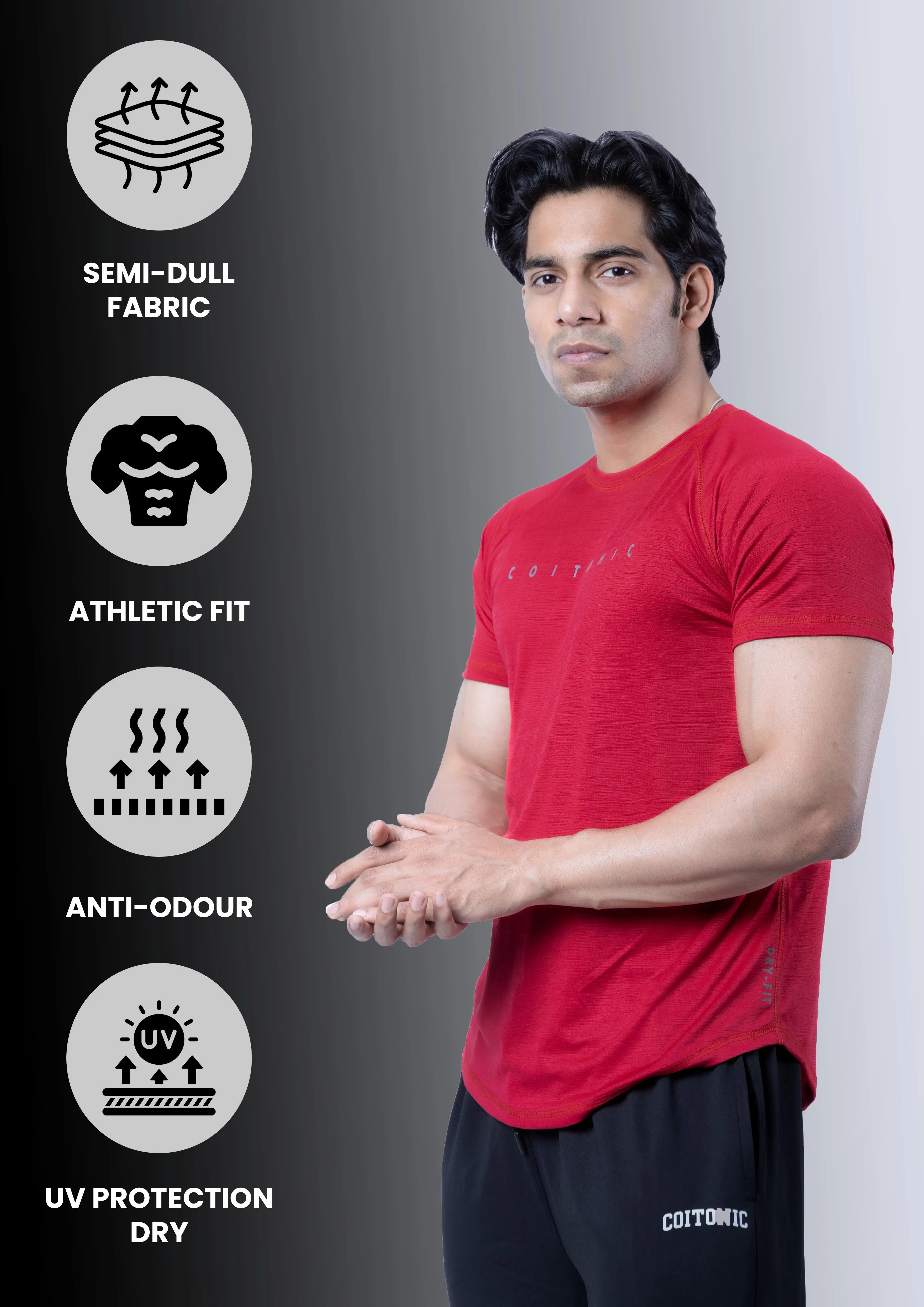 Dry-Fit Half Sleeves T-Shirt - Image 10