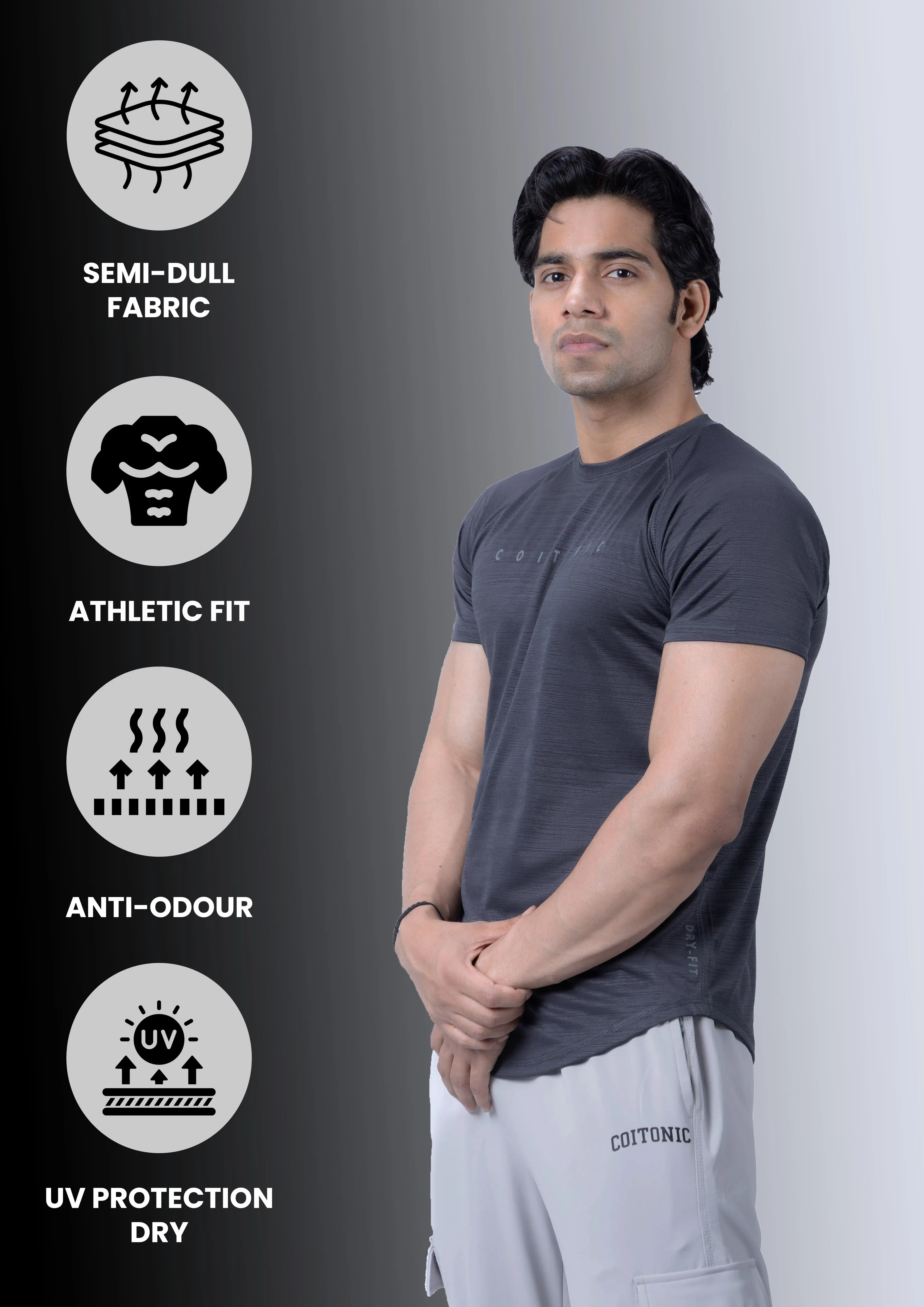 Dry-Fit Half Sleeves T-Shirt - Image 27