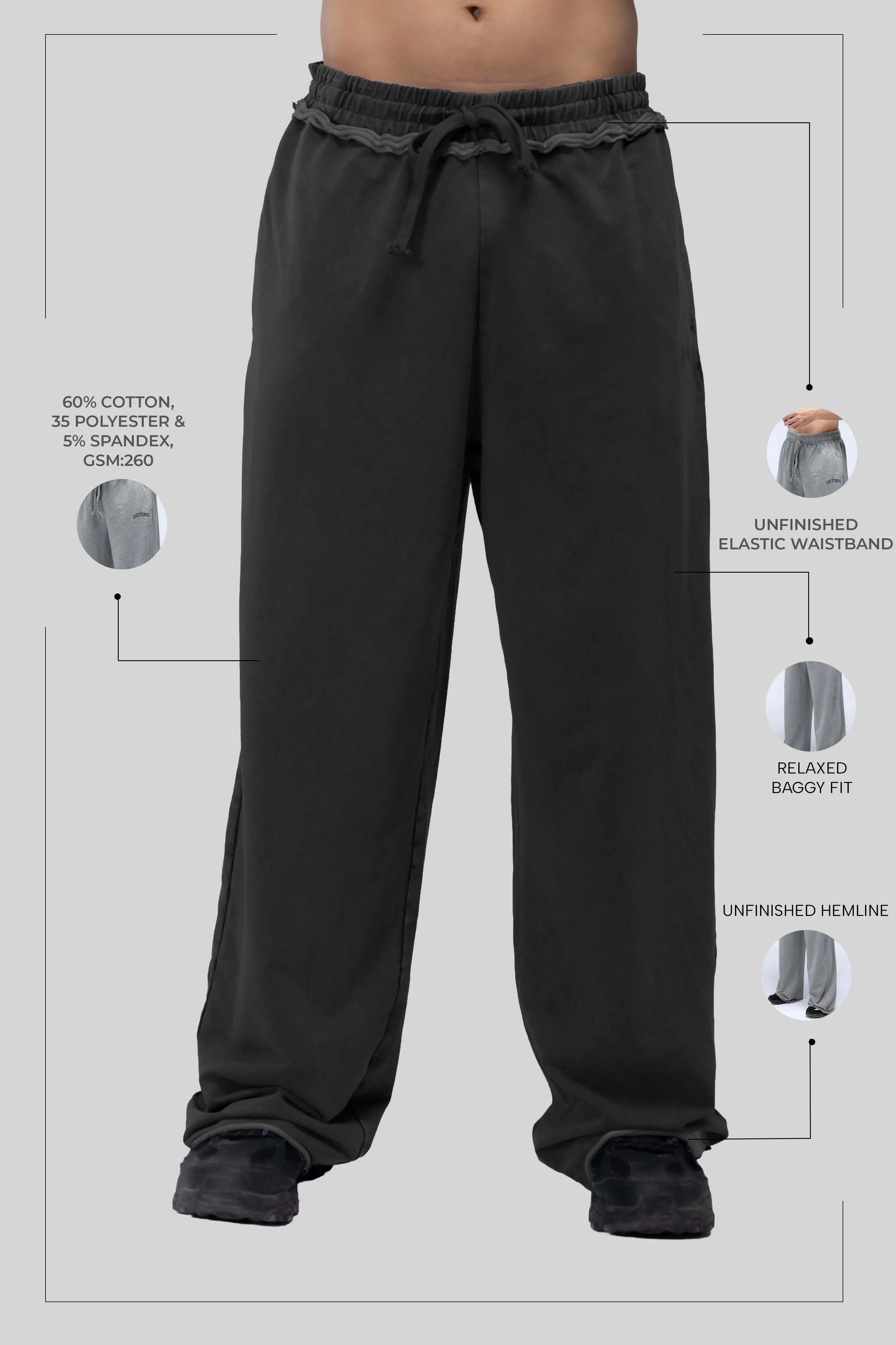 Faded Acid Wash Baggy Fit Jogger - Image 28