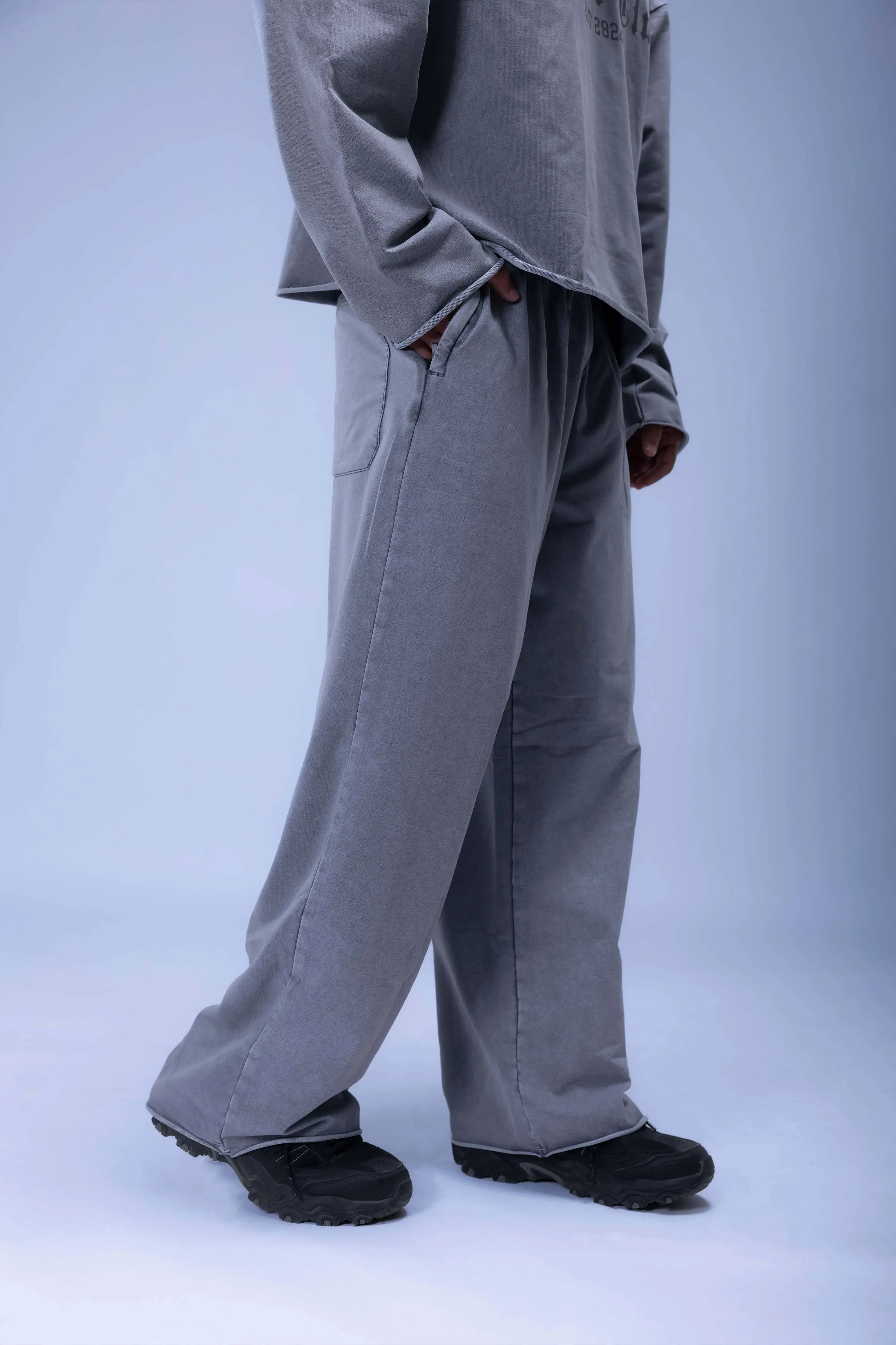 Faded Acid Wash Baggy Fit Jogger - Image 5