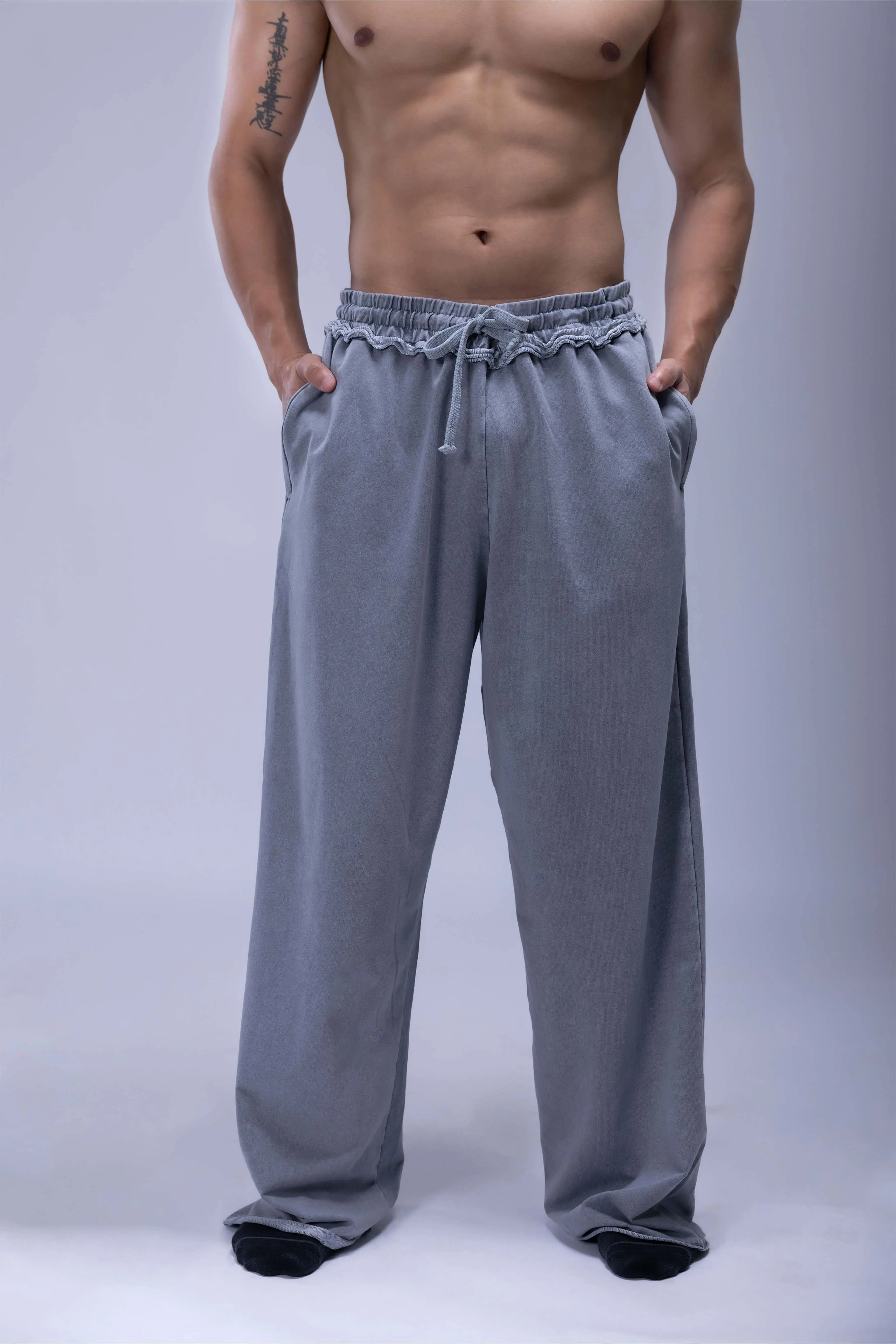 Faded Acid Wash Baggy Fit Jogger - Image 6