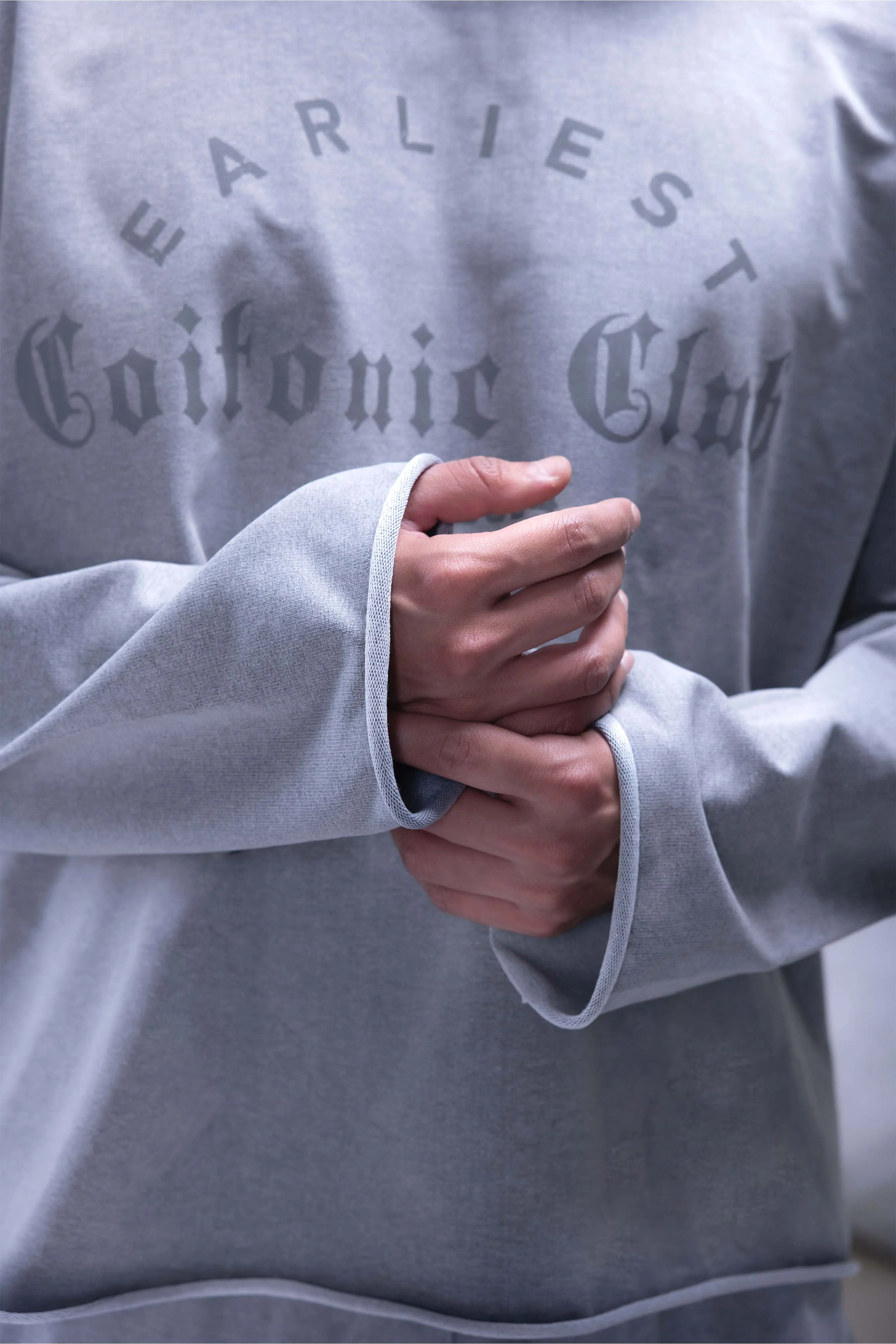 Faded Acid Wash Boxy Fit Hoodie - Image 17