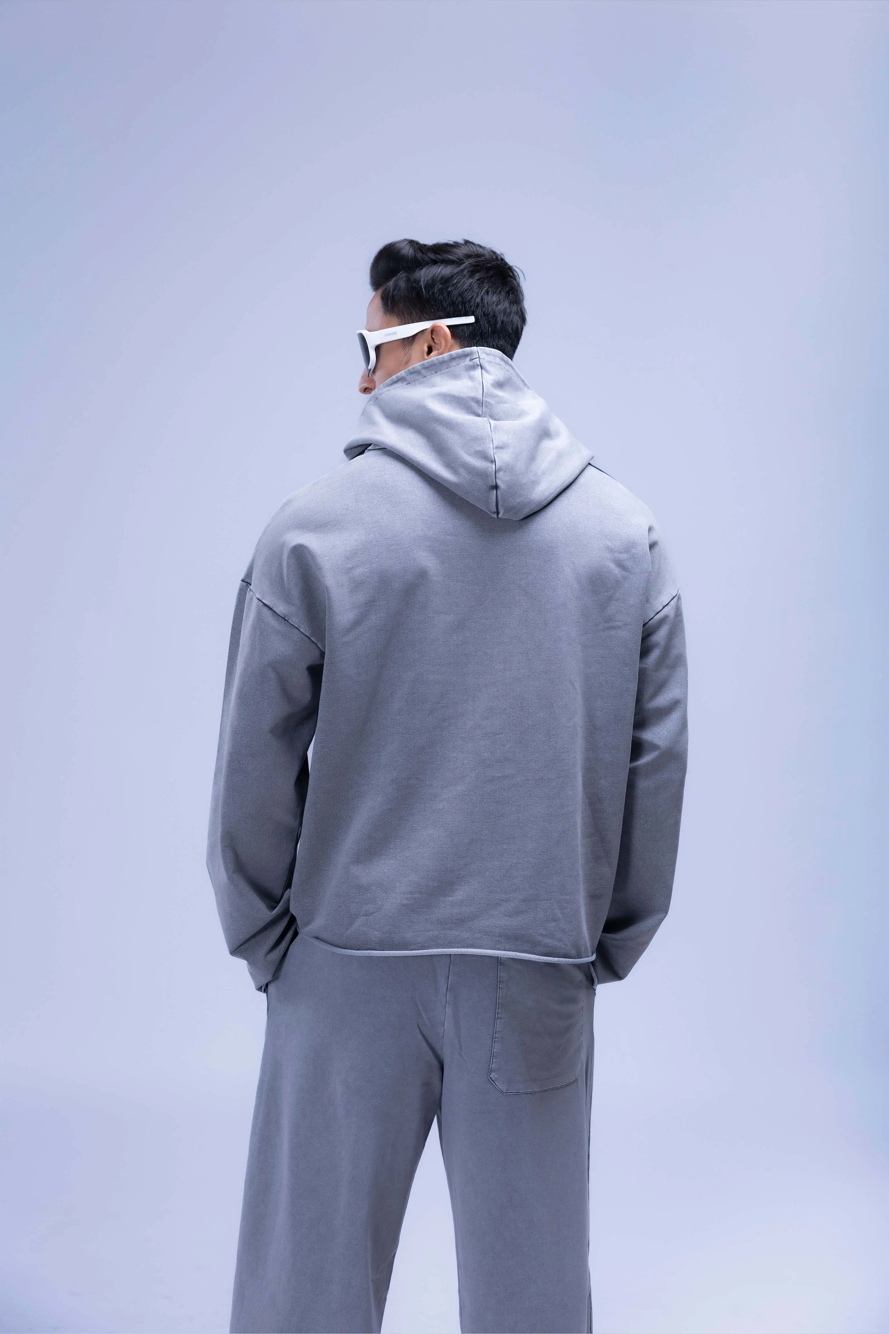 Faded Acid Wash Boxy Fit Hoodie - Image 22