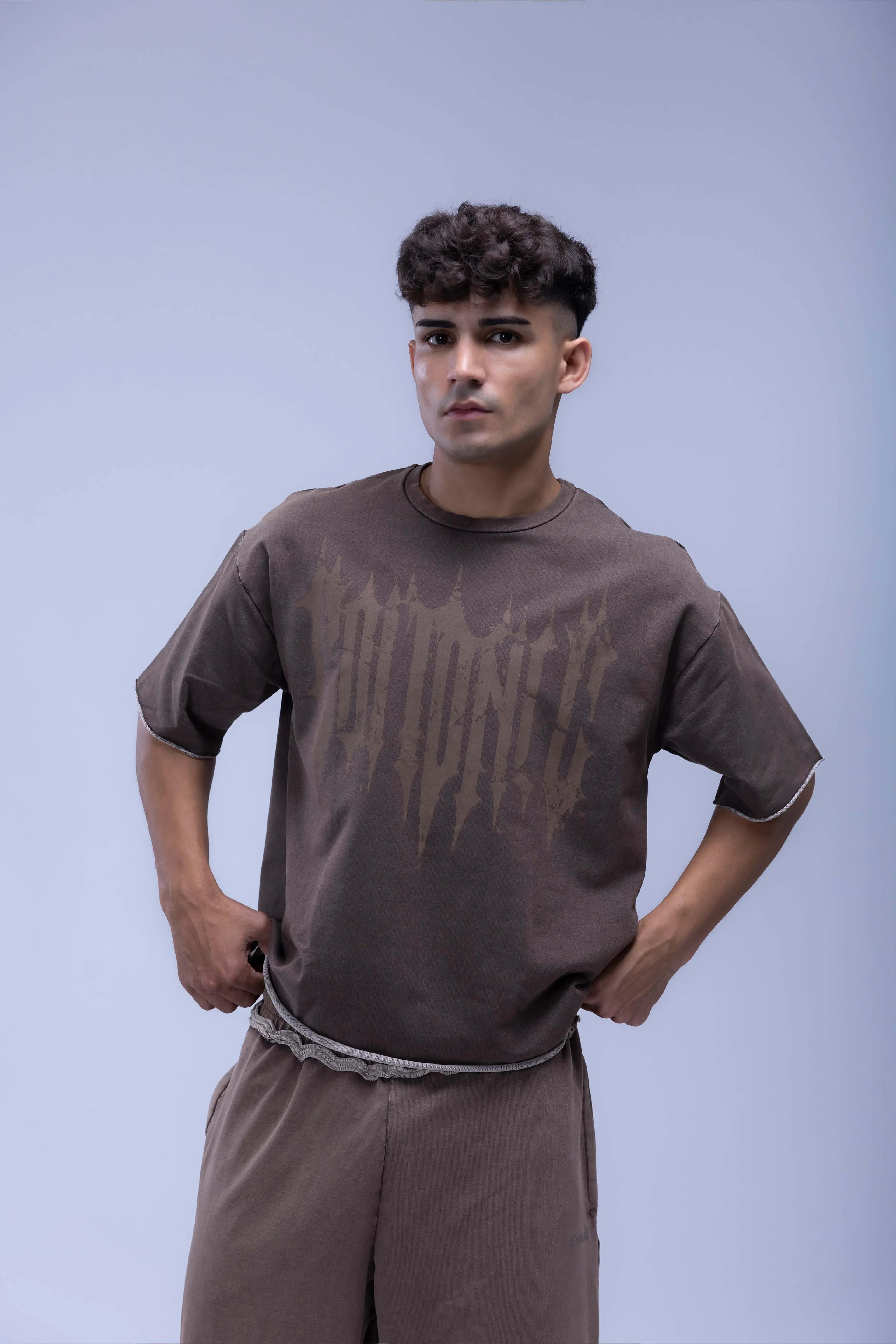 Faded Acid Wash Boxy Fit T- Shirt - Image 10