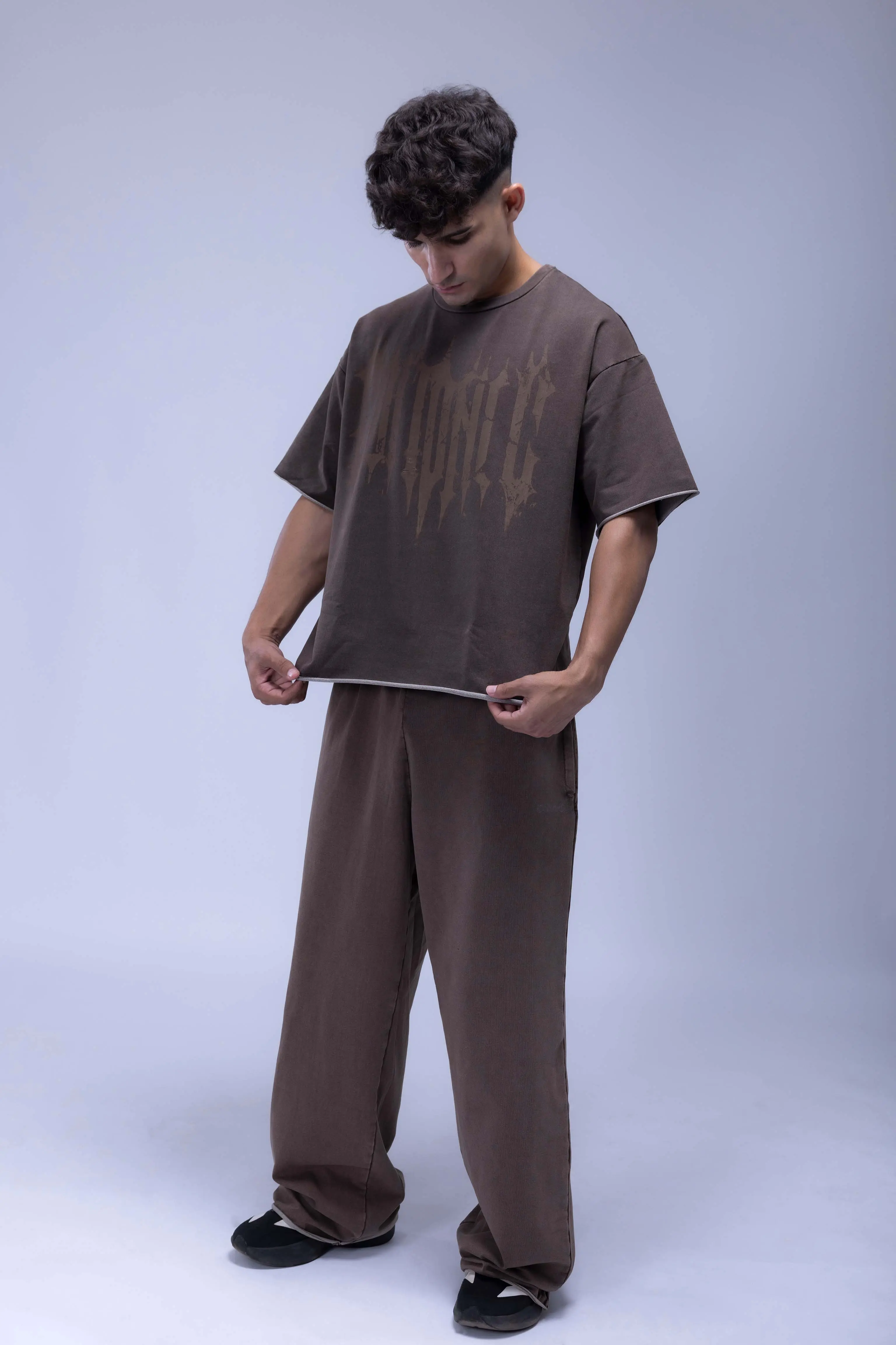 Faded Acid Wash Boxy Fit T- Shirt - Image 11