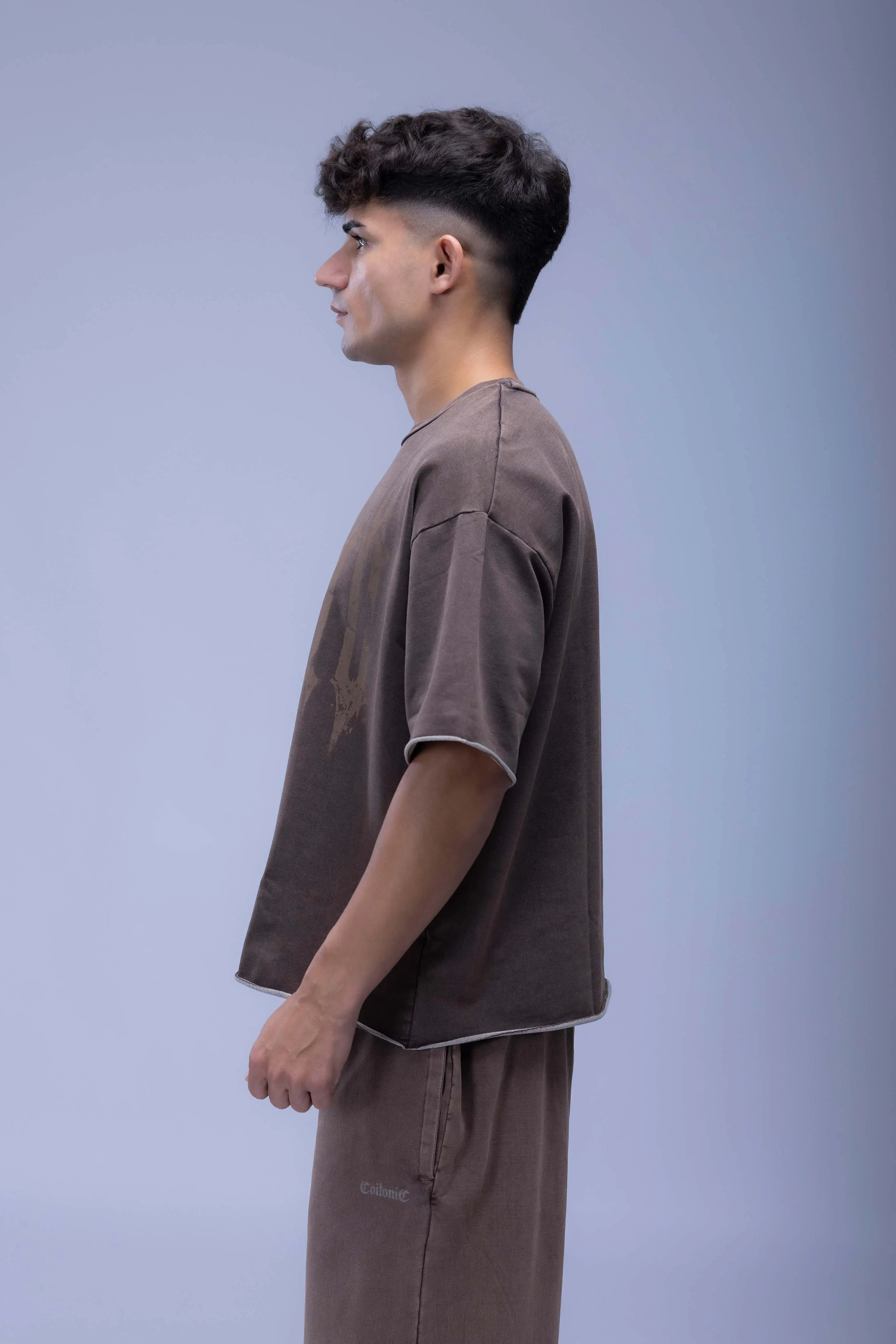 Faded Acid Wash Boxy Fit T- Shirt - Image 13