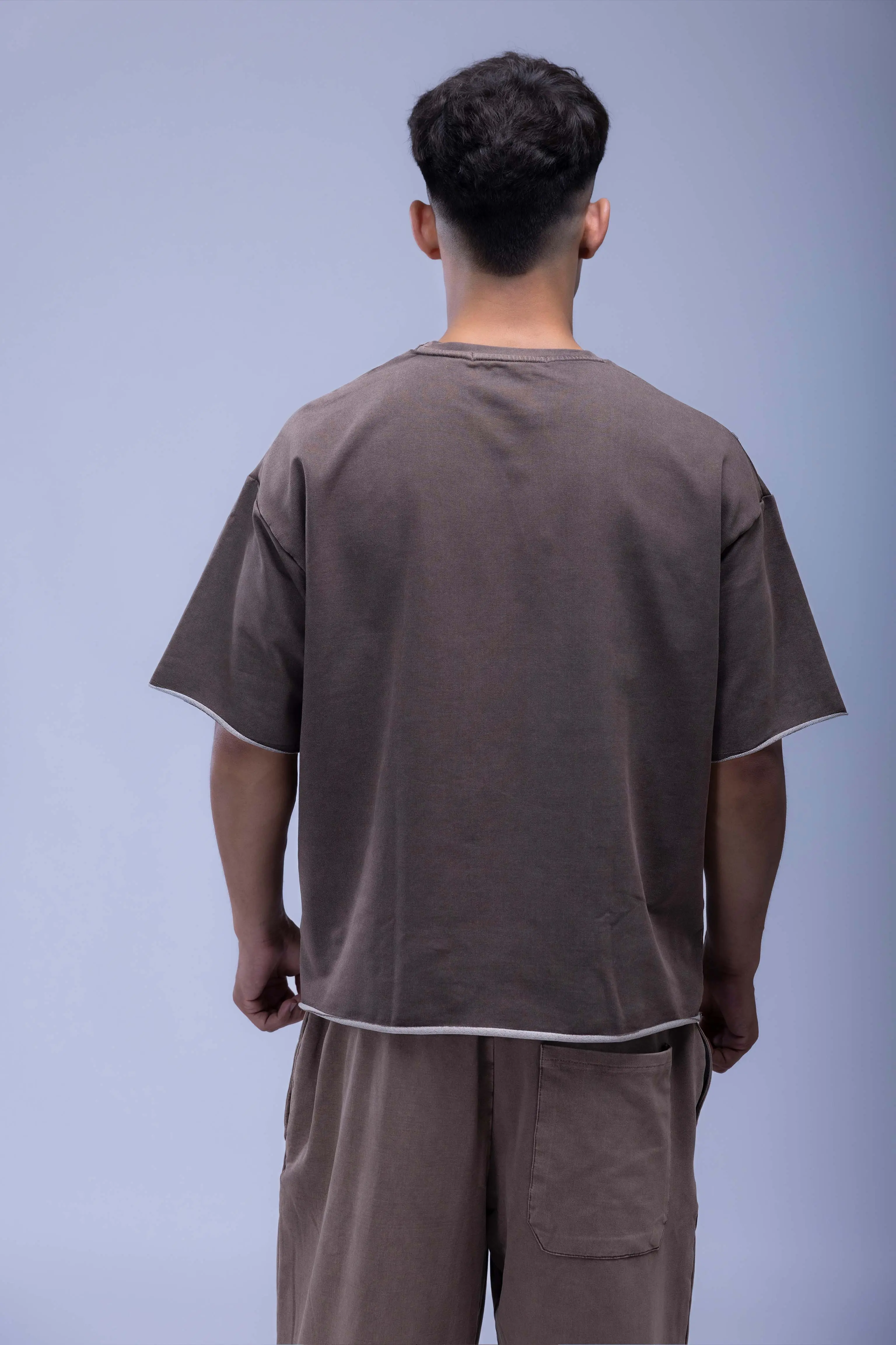 Faded Acid Wash Boxy Fit T- Shirt - Image 14