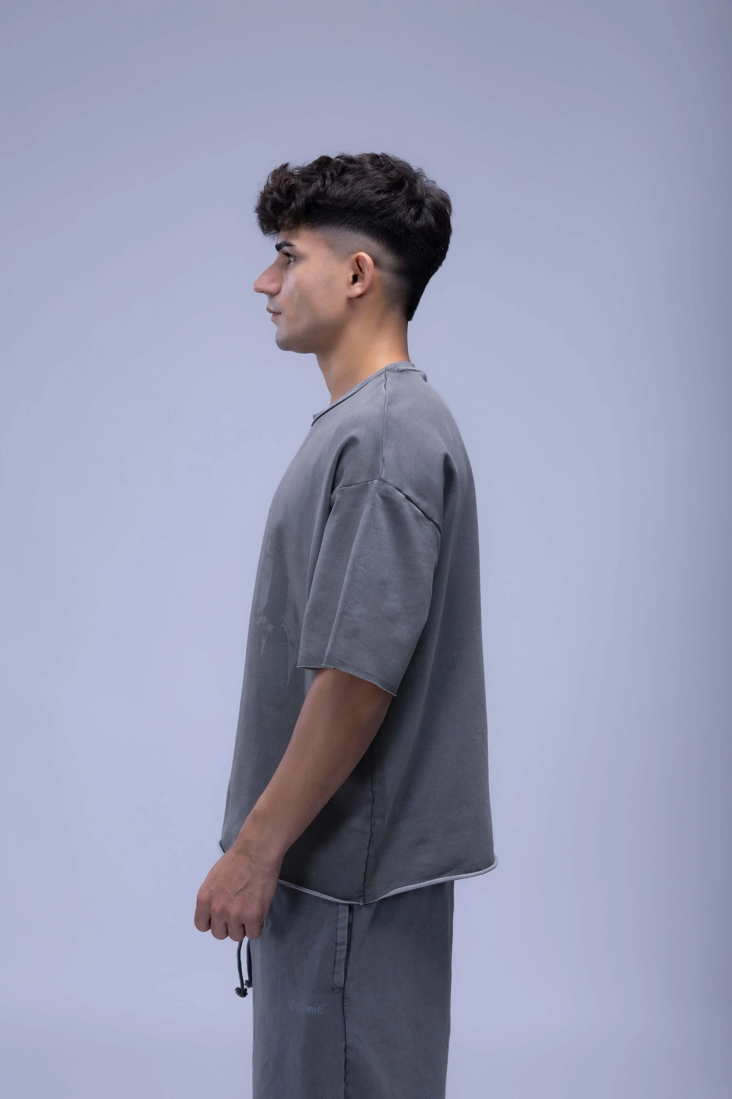 Faded Acid Wash Boxy Fit T- Shirt - Image 19
