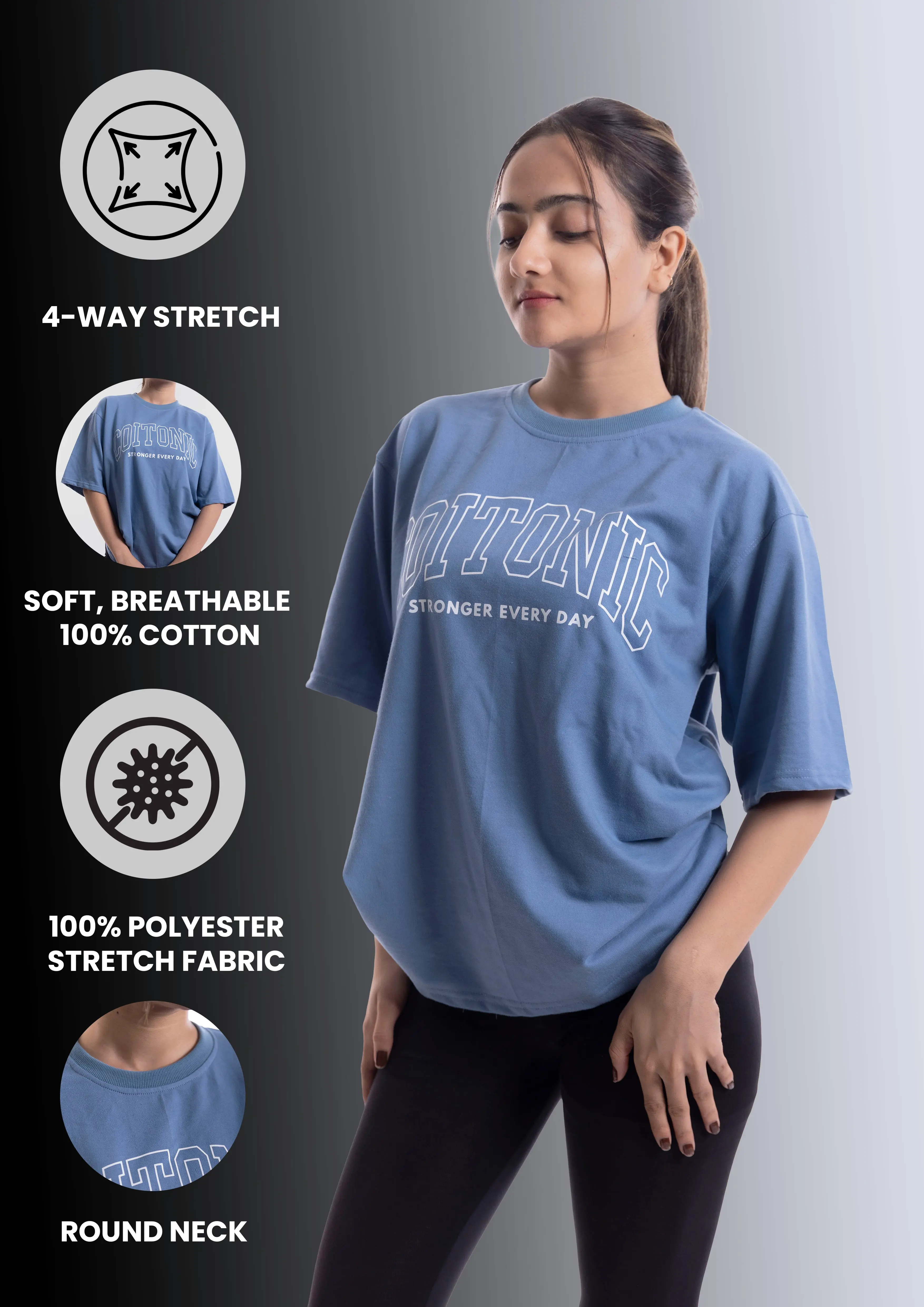 Stronger Every Day Oversized T-shirt (Women's) - Image 25
