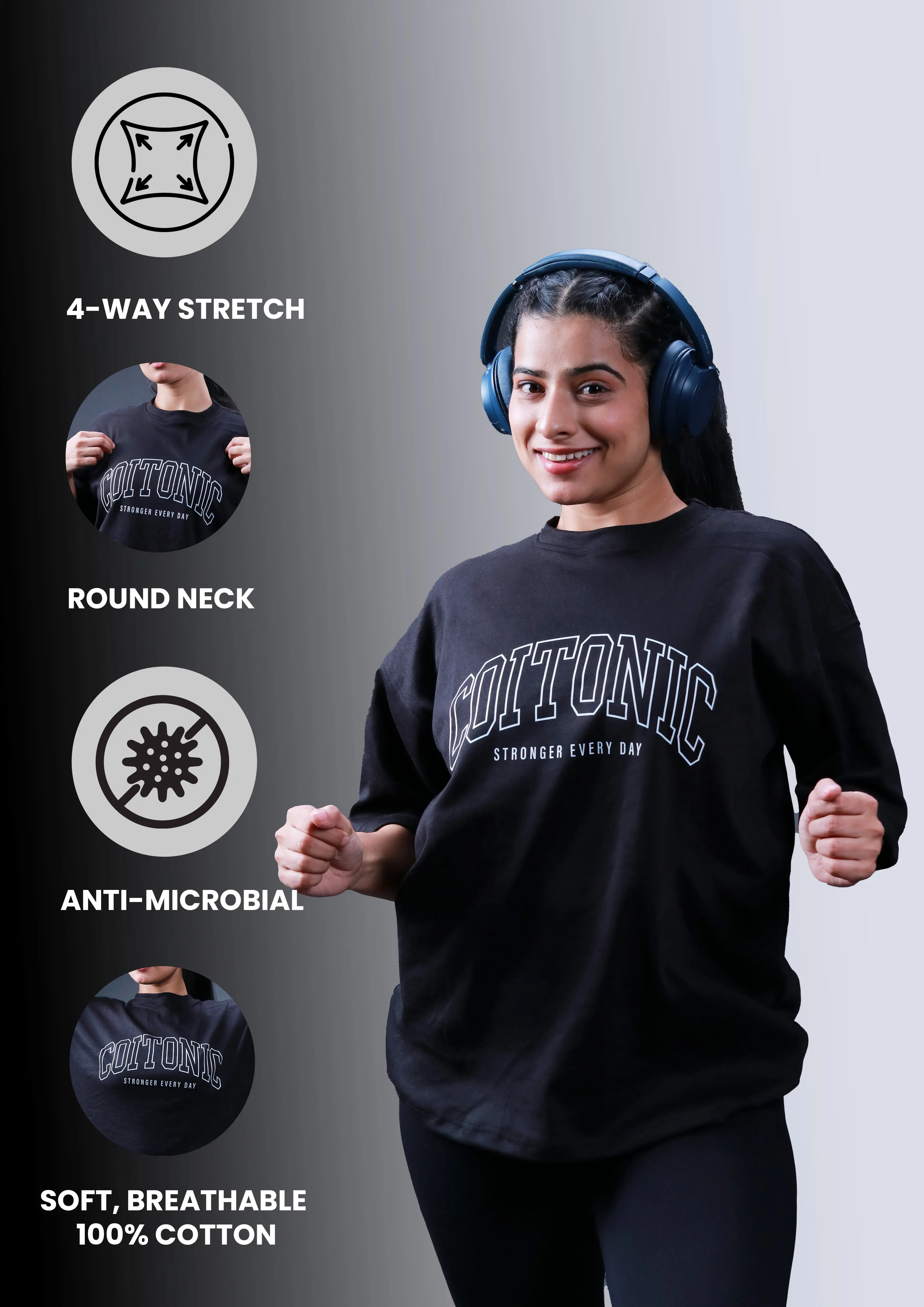 Stronger Every Day Oversized T-shirt (Women's) - Image 8